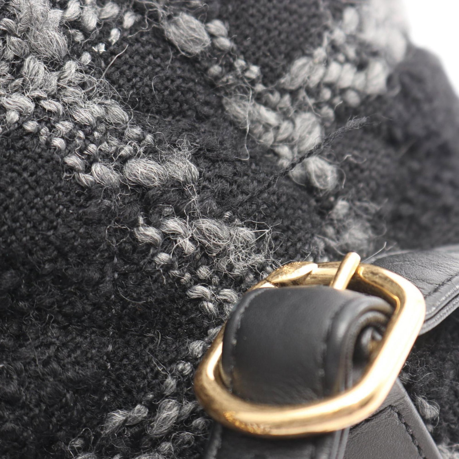 Chanel Backpack Handbag Wool - 6