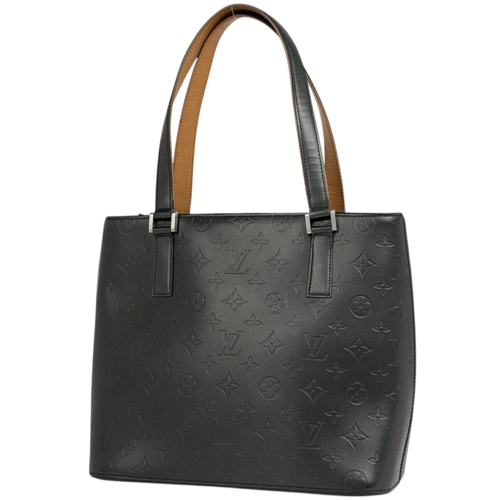 Louis Vuitton Handbag Shoulder Bag Tote Bag Monogram Mat: Louis Vuitton Handbag Shoulder Bag Tote Bag Monogram Mat This Louis Vuitton Monogram Mat shoulder bag tote bag features the iconic black and white monogram pattern, adding a touch of timeless