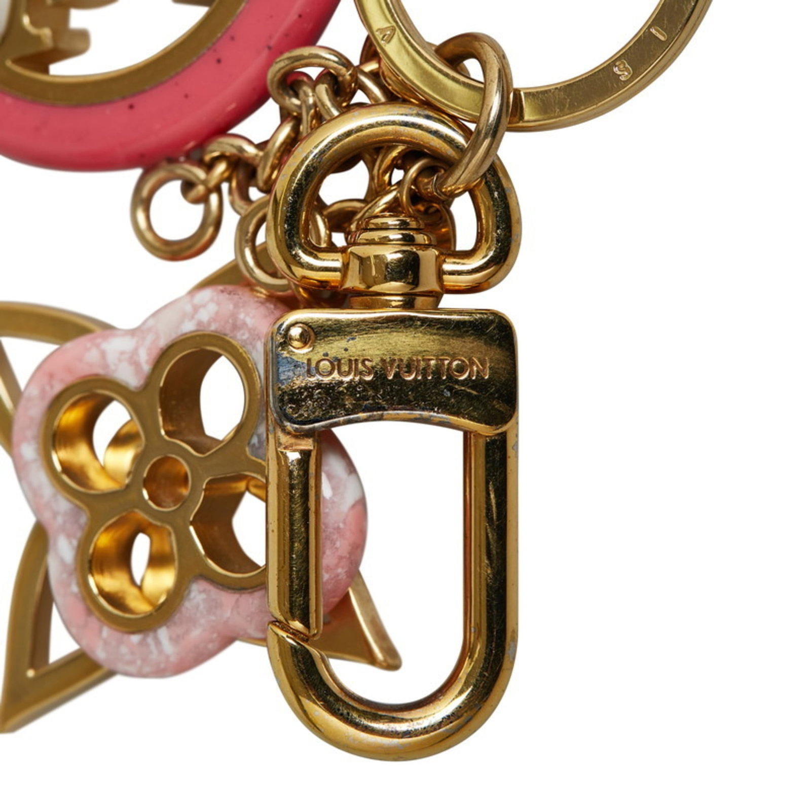 Louis Vuitton Keyring Gold Plating - 3
