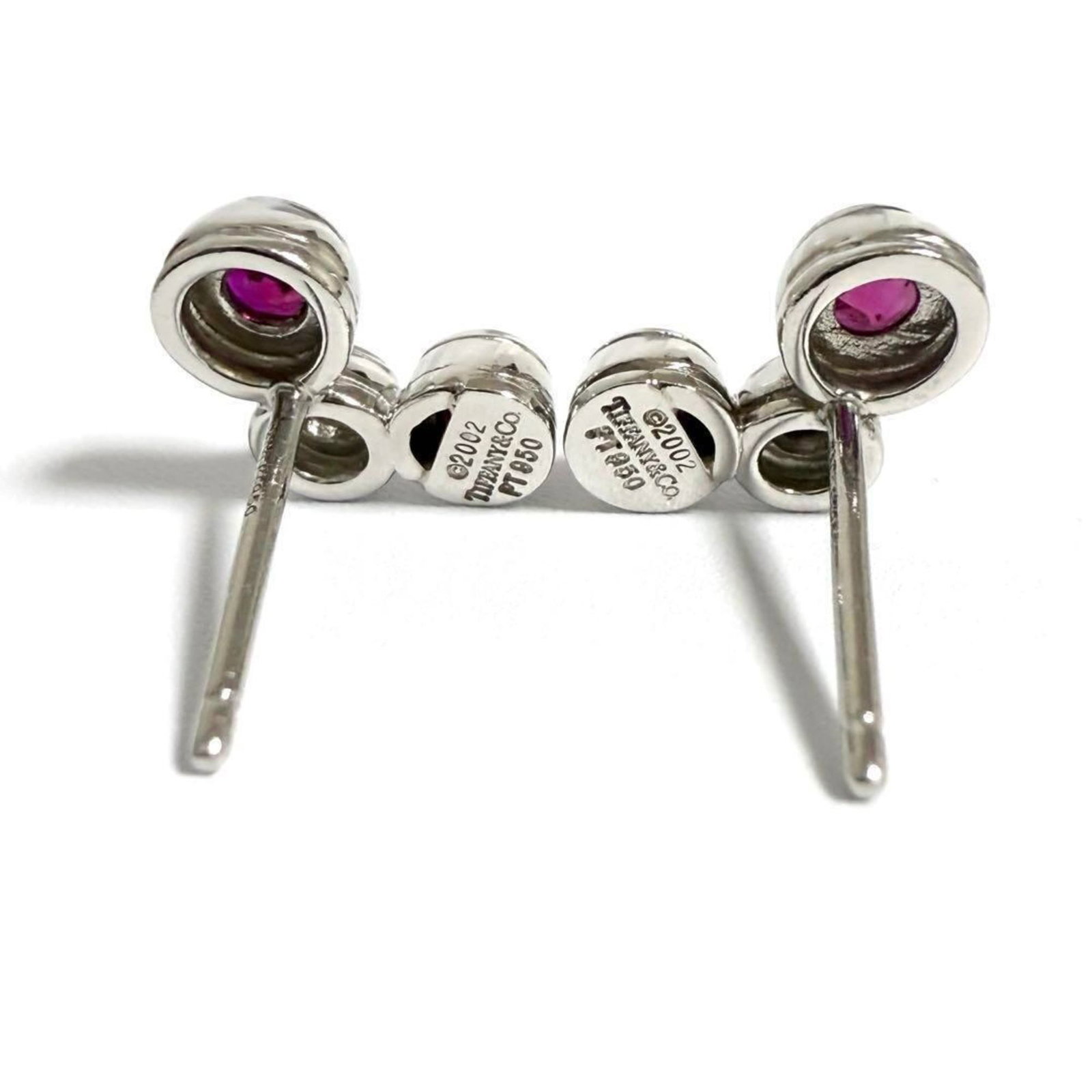 Tiffany Stud Earrings Platinum 950 Silver 925 - 2
