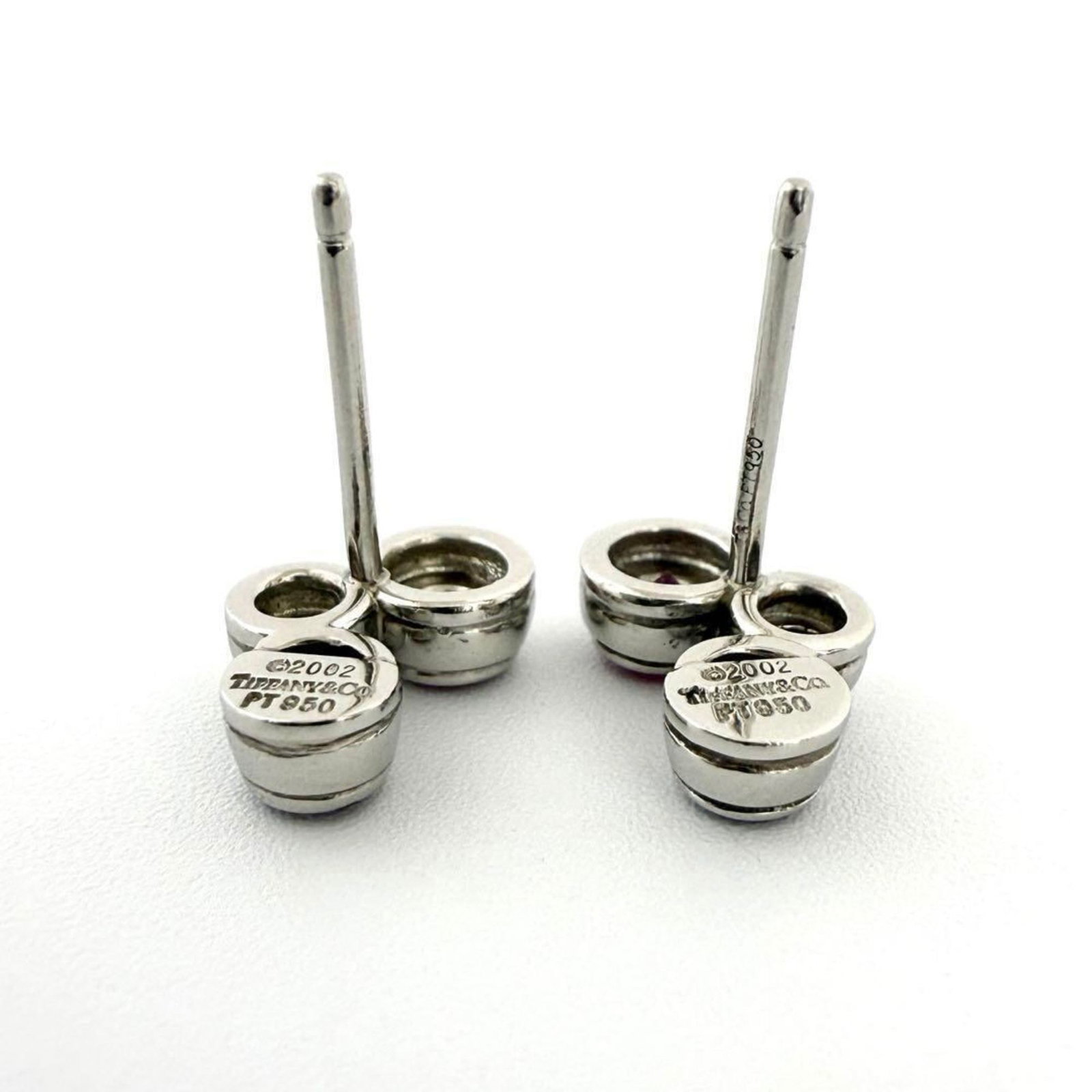 Tiffany Stud Earrings Platinum 950 Silver 925 - 4