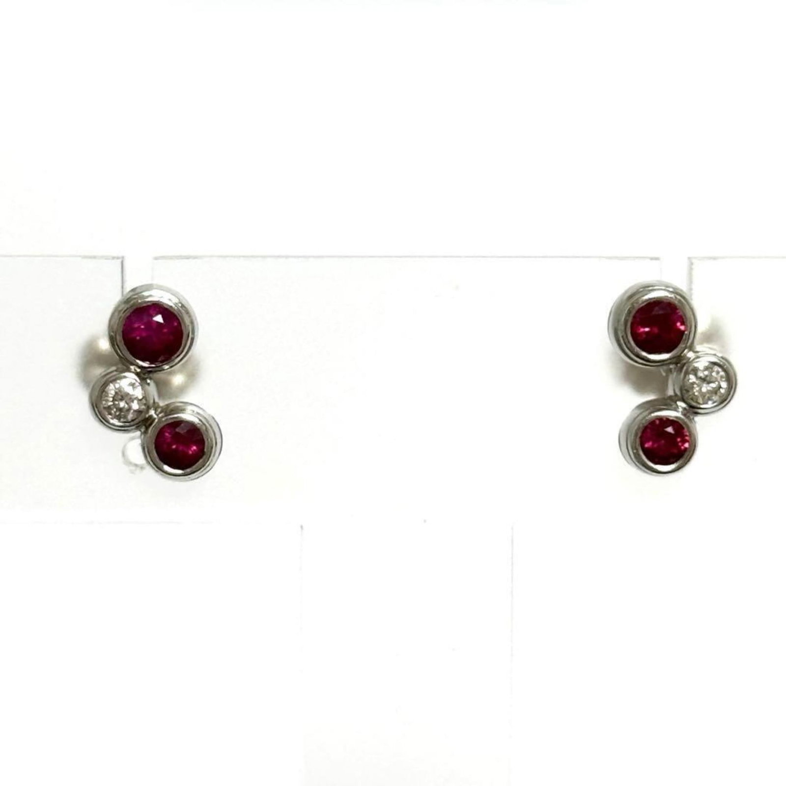 Tiffany Stud Earrings Platinum 950 Silver 925 - 6