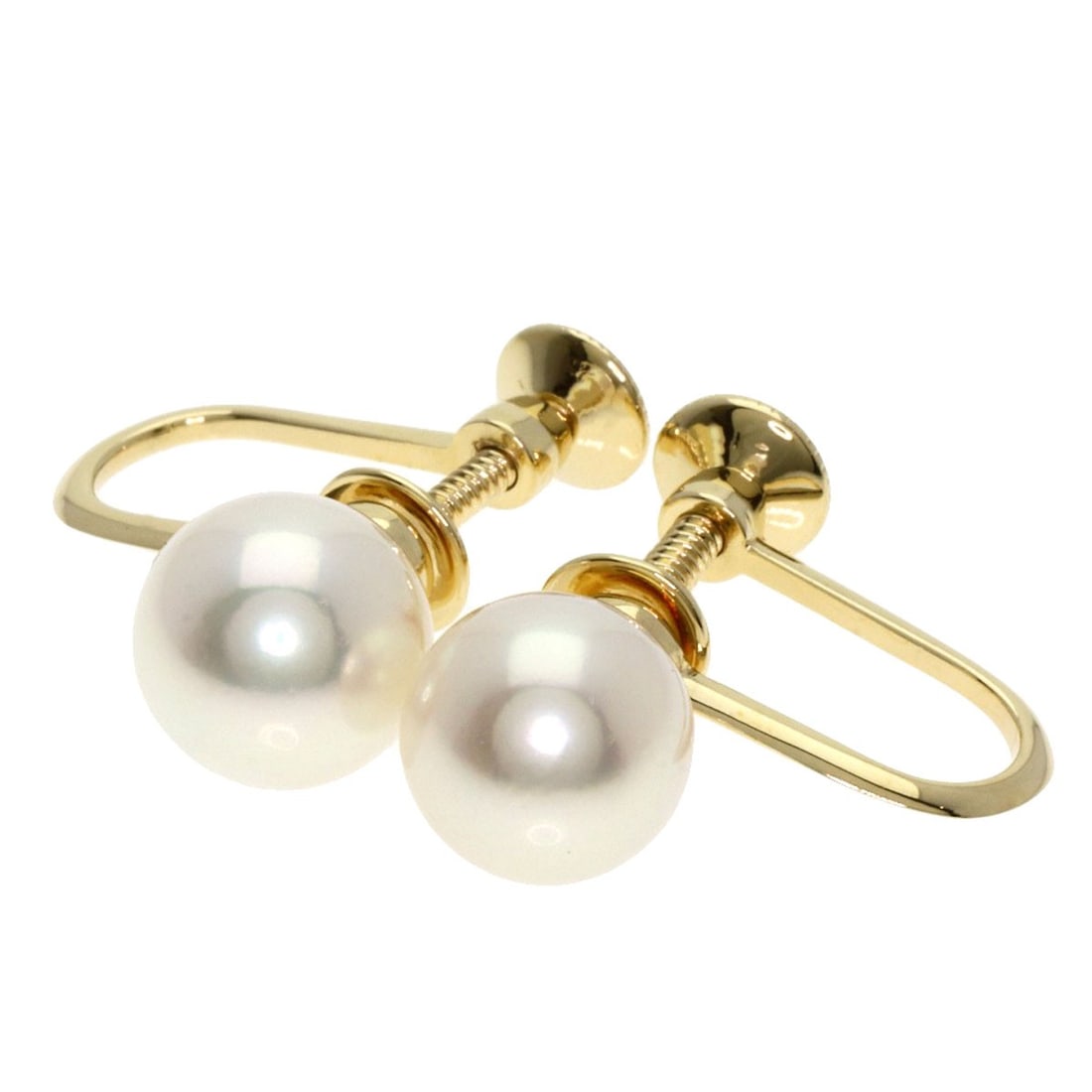 K14 Gold Mikimoto Pearl Earring Yellow: K14 Gold Mikimoto Pearl Earring Yellow K14 Yellow Gold Mikimoto Pearl Earring is crafted from K14 yellow gold metal and features a high-quality pearl as its main stone. The earring's exterior is made 