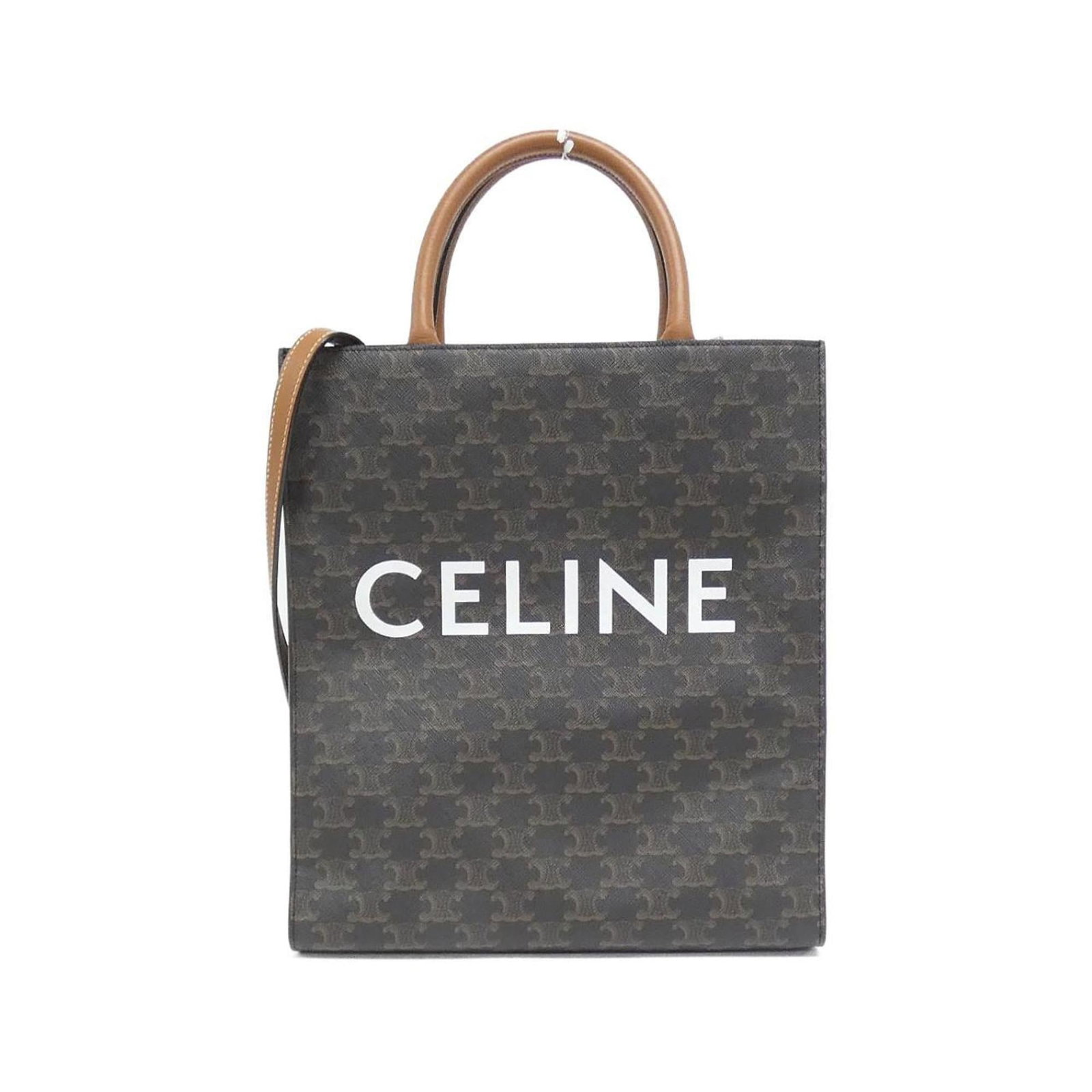 Celine Handbag Canvas Leather (1 of 7)