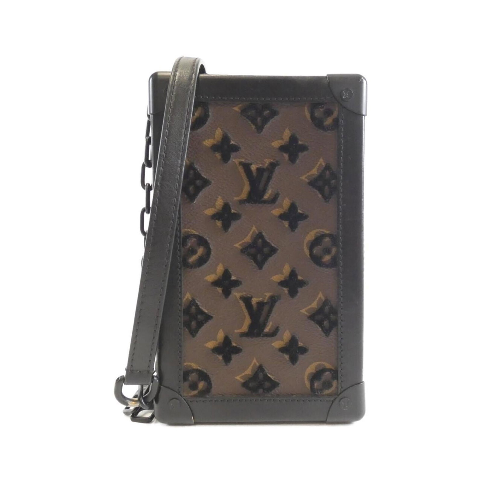 Louis Vuitton Shoulder Bag Coated Canvas: Louis Vuitton Shoulder Bag Coated Canvas This Louis Vuitton Shoulder Bag Coated Canvas features a classic design with a durable coated canvas material and timeless black color. Measuring 21cm x 13cm x