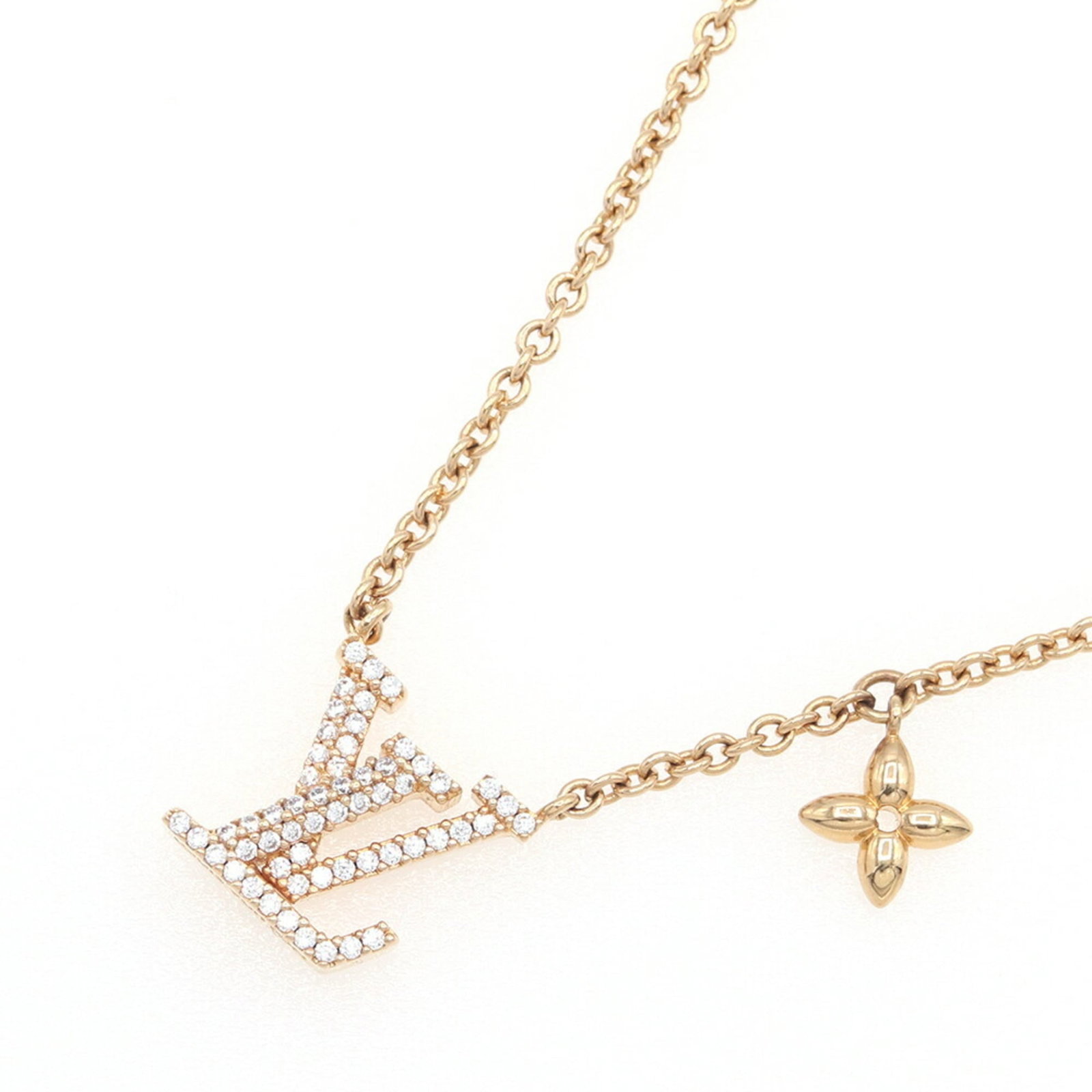 Louis Vuitton Collier Necklace Lv Iconic M00596 Gold Metal Strass Pendant Women'S Louis Vuitton (1 of 6)
