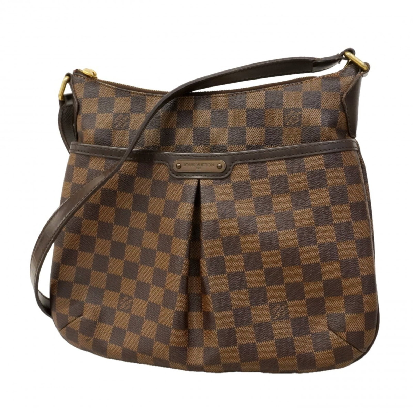 Louis Vuitton Shoulder Bag: Louis Vuitton Shoulder Bag Used Louis Vuitton shoulder bag with Ebene color. The bag has traces of usage and minor scratches/dirt, showing signs of general wear. Its size is 27cm x 32cm x 2.5cm. Item