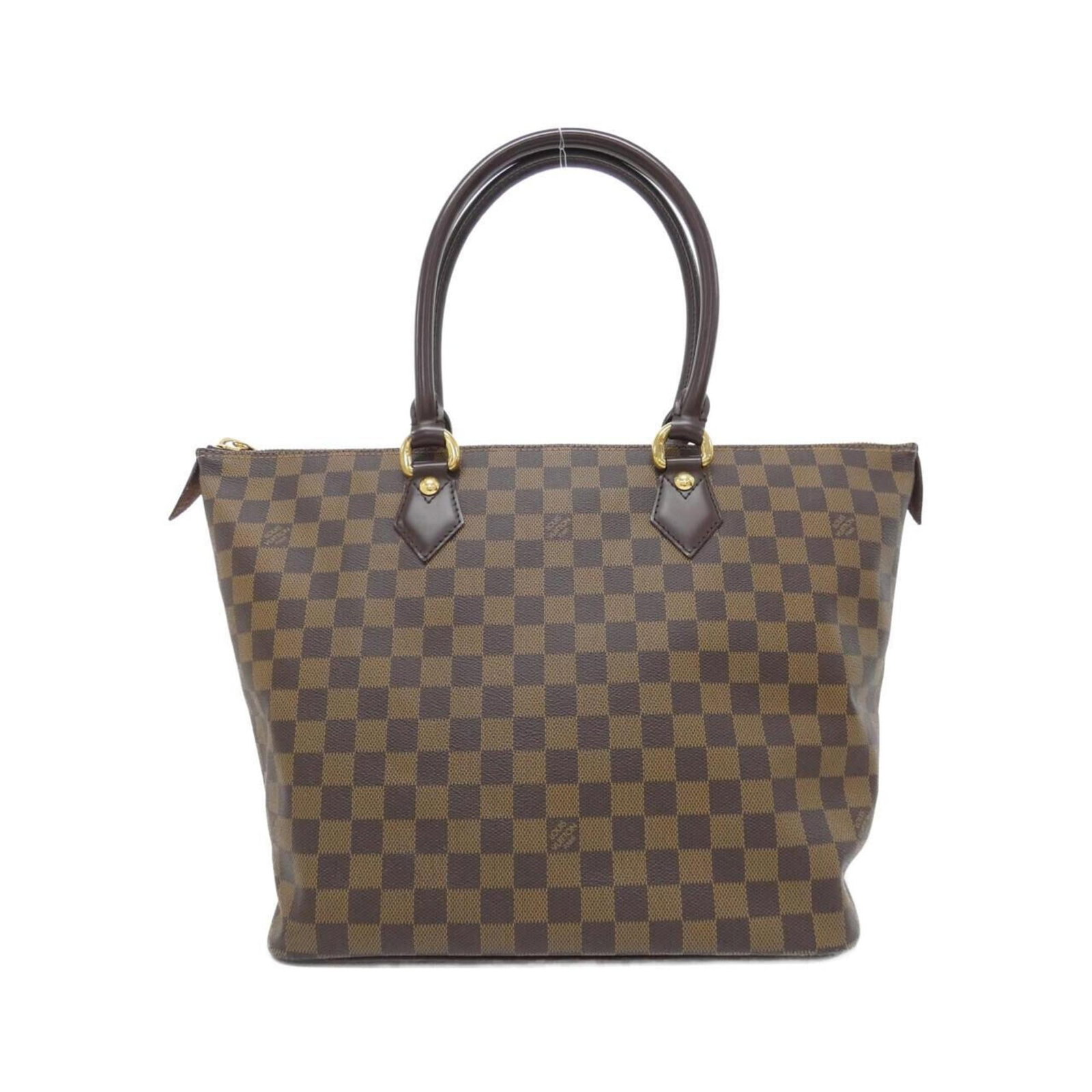 Louis Vuitton Handbag Coated Canvas: Louis Vuitton Handbag Coated Canvas Used Louis Vuitton Handbag Coated Canvas in Brown, featuring a classic design with some minor scratches and dirt. The bag's coated canvas material provides