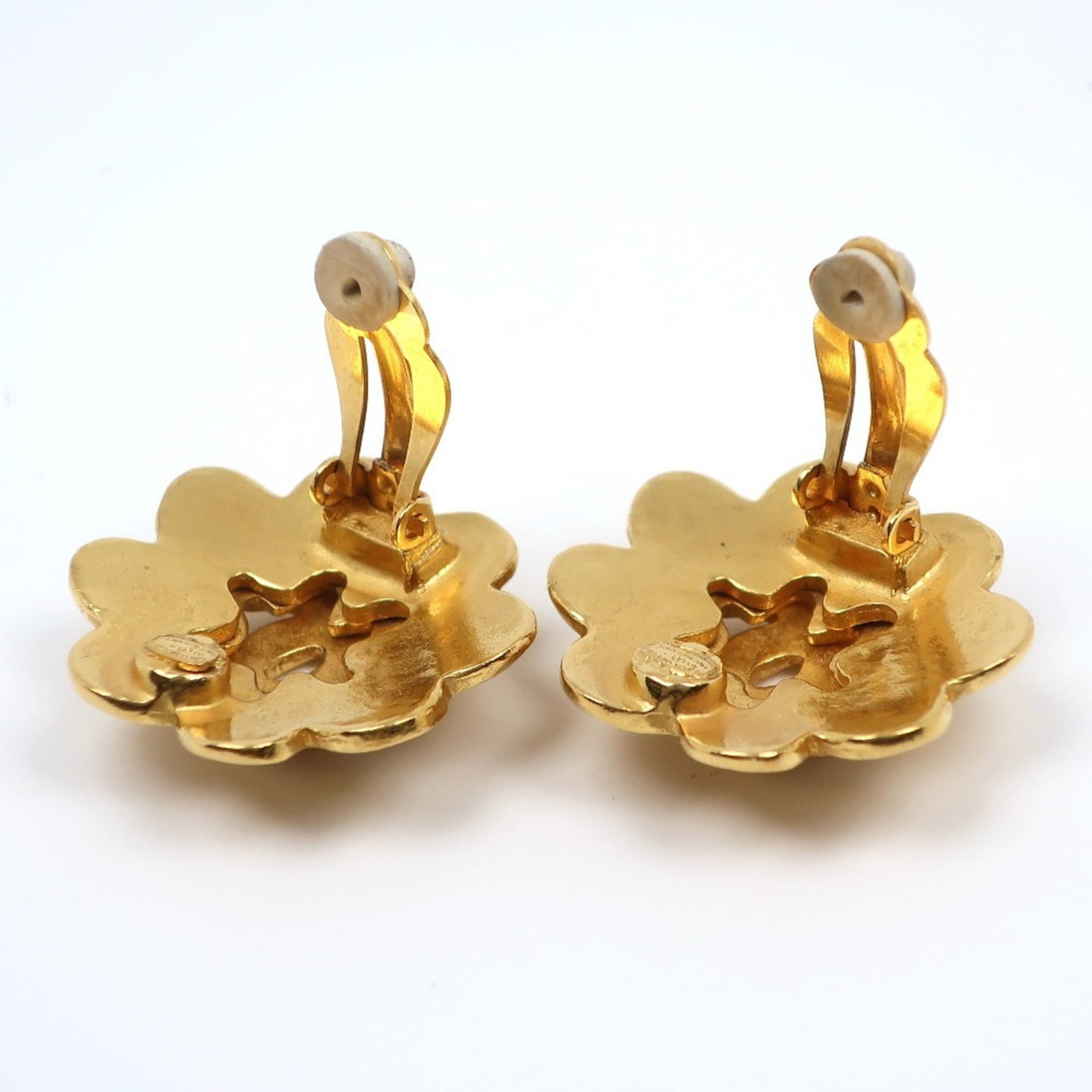 Chanel Stud Earrings Gold Plating - 4