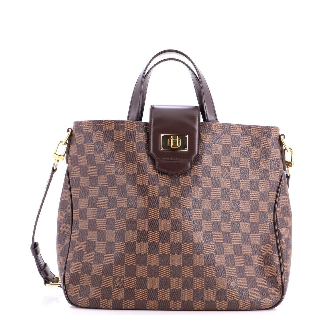 Cabas rosebery Damier by Louis Vuitton: Cabas rosebery Damier by Louis Vuitton The Cabas Rosebery Damier by Louis Vuitton is a stylish and versatile tote bag with a rich history. Featuring an iconic Damier pattern in brown canvas coated