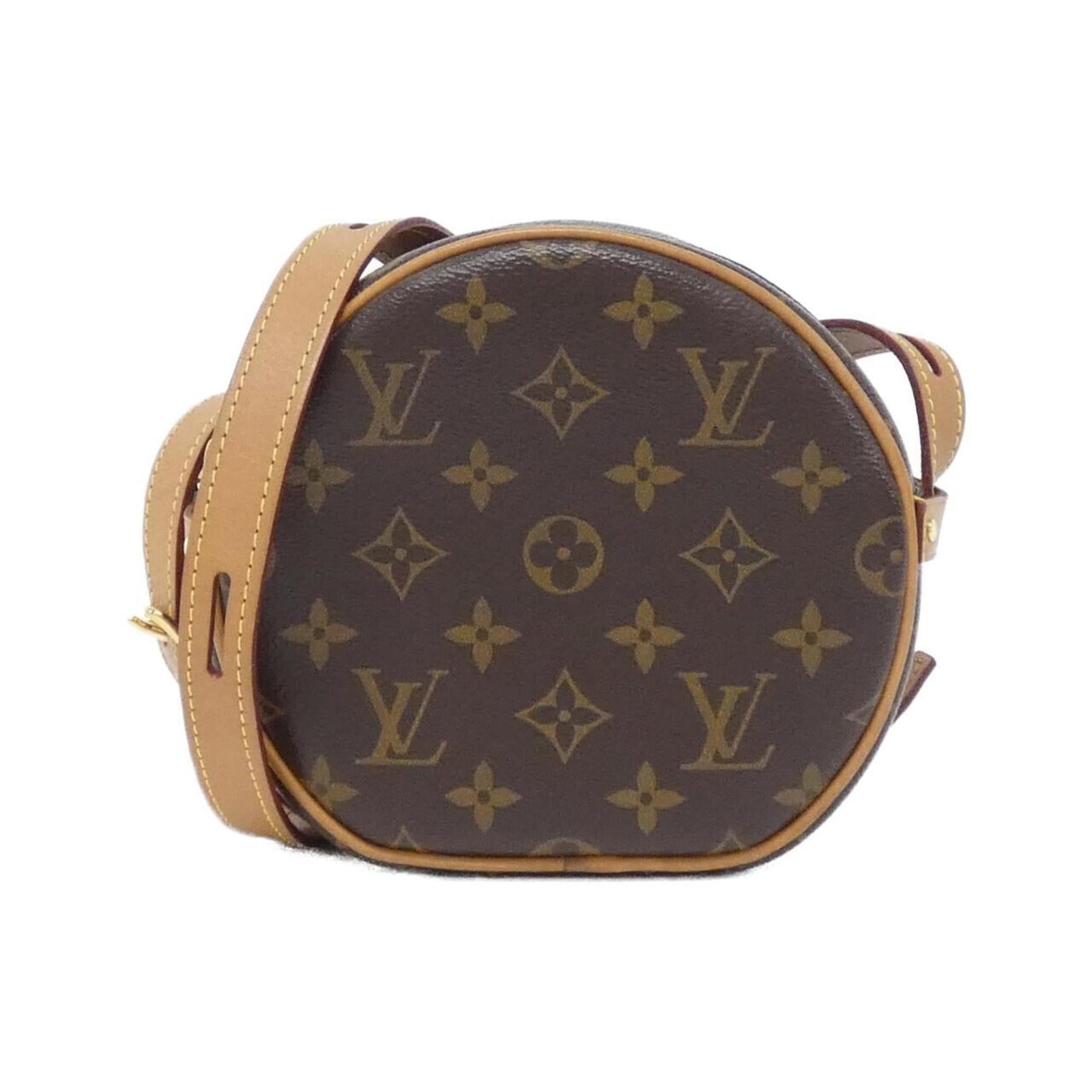 Louis Vuitton Shoulder Bag Coated Canvas: Louis Vuitton Shoulder Bag Coated Canvas Marron Louis Vuitton shoulder bag made from coated canvas features a classic design with a few traces of usage visible. The bag has some scratches and dirt,