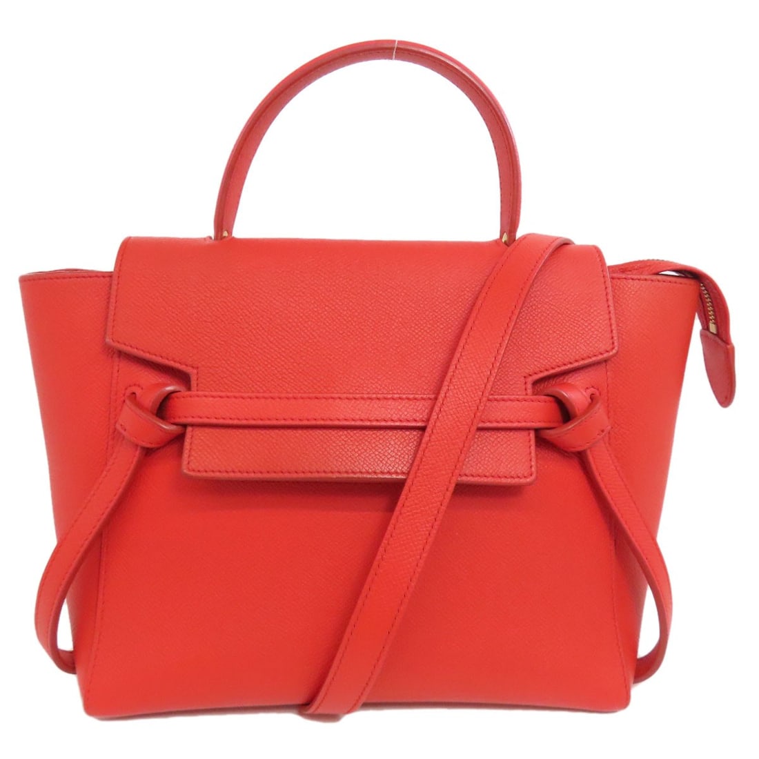 Handbag Belt Bag Calf: Handbag Belt Bag Calf Red Calf Handbag Belt Bag. This CELINE handbag features a calf exterior and bears a signature. The red color adds a pop of style to any outfit. Item Specifics: Brand: CELINE Styl