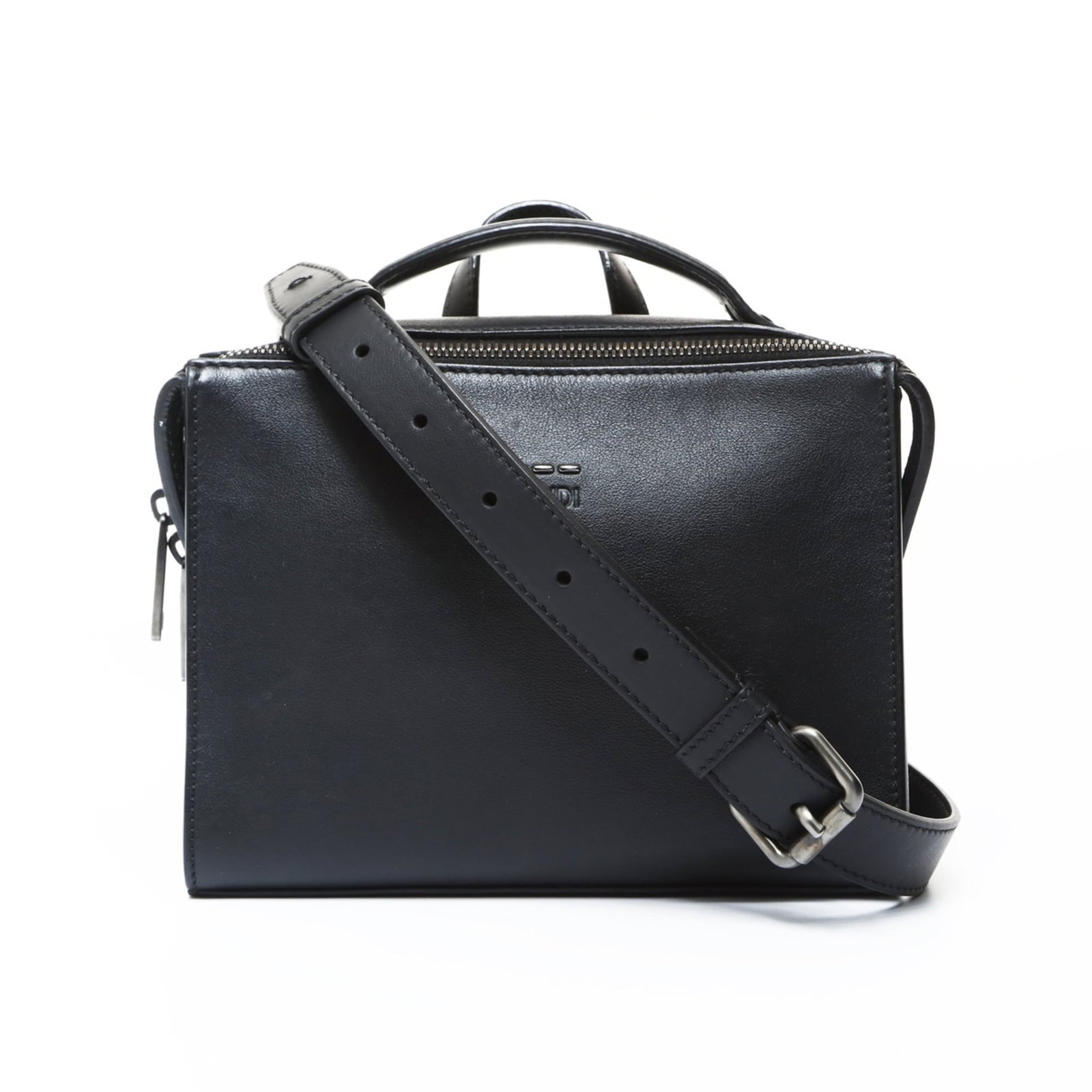 Fendi Shoulder Bag: Fendi Shoulder Bag Black Fendi shoulder bag with 130cm - 148cm adjustable strap and 3.00cm drop handle, featuring a classic design and premium materials. The bag shows traces of usage, scratches, and 