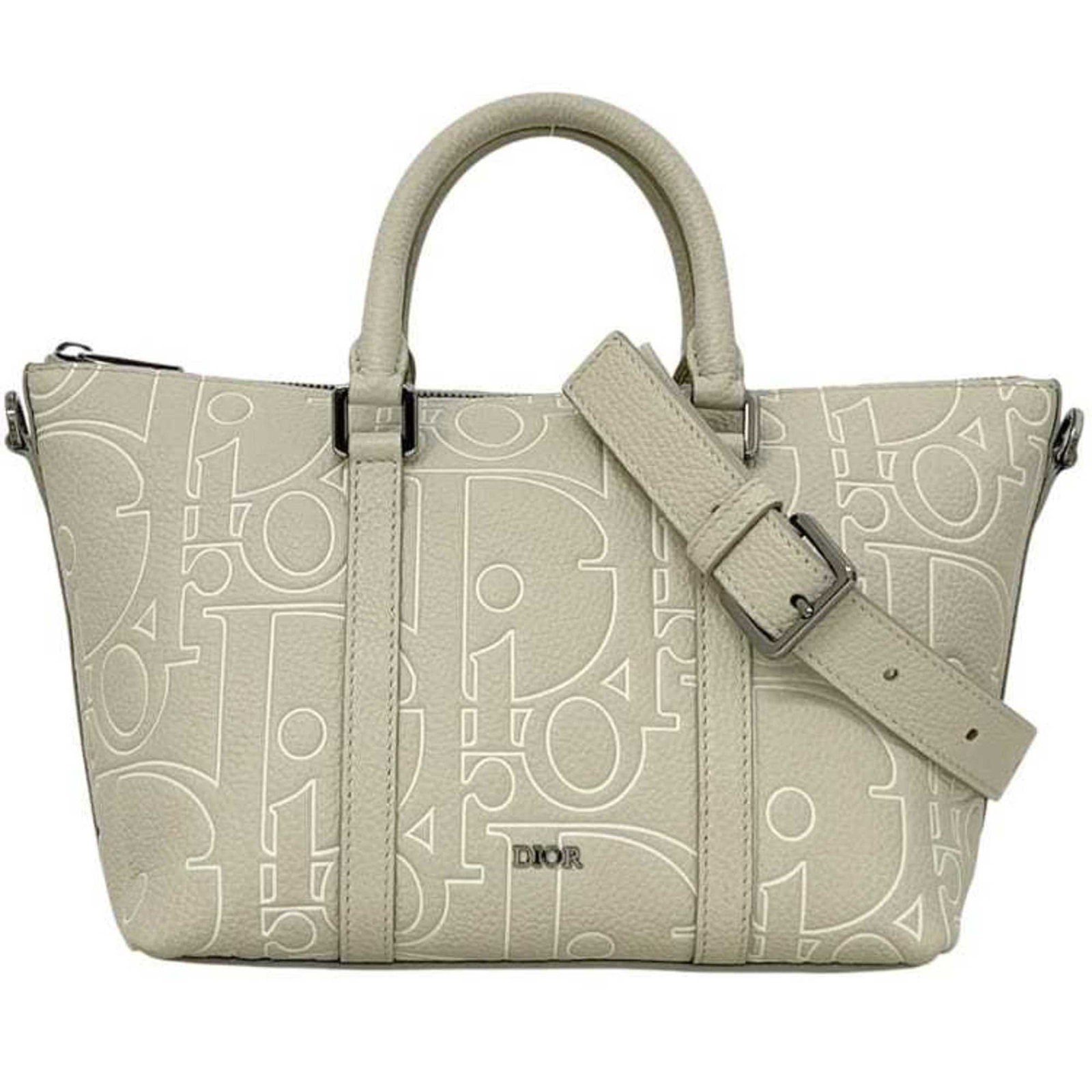 Christian Dior Handbag Leather: Christian Dior Handbag Leather Beautifully crafted from rich beige calfskin leather, this Christian Dior handbag boasts a timeless design. With its classic shape and elegant proportions, it exudes sop