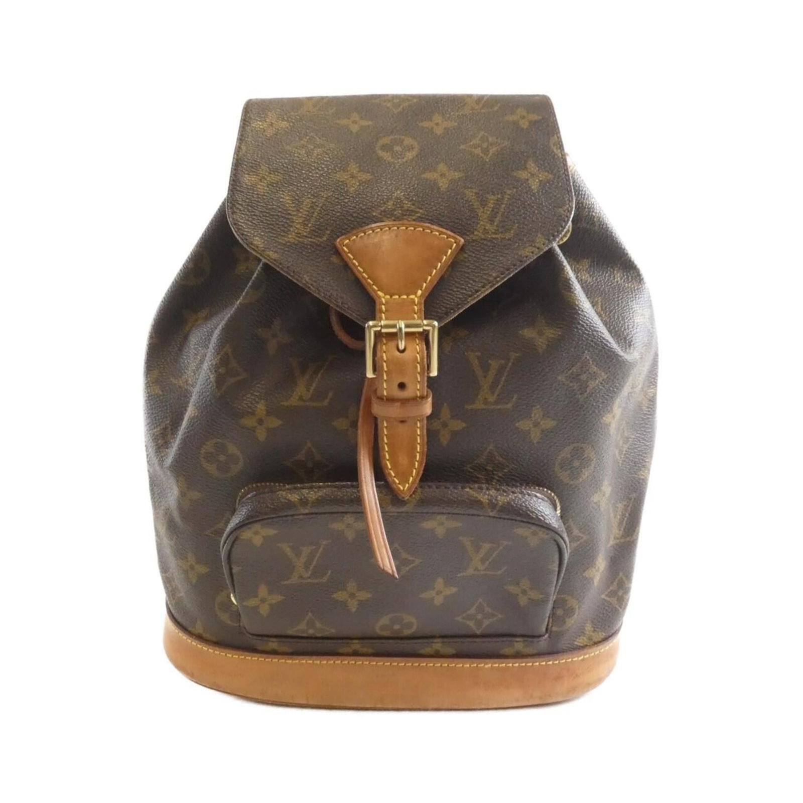 Louis Vuitton Backpack Coated Canvas: Louis Vuitton Backpack Coated Canvas The Louis Vuitton Backpack Coated Canvas is a stylish and versatile accessory with its gold hardware adding a touch of luxury. With its classic marron color and du