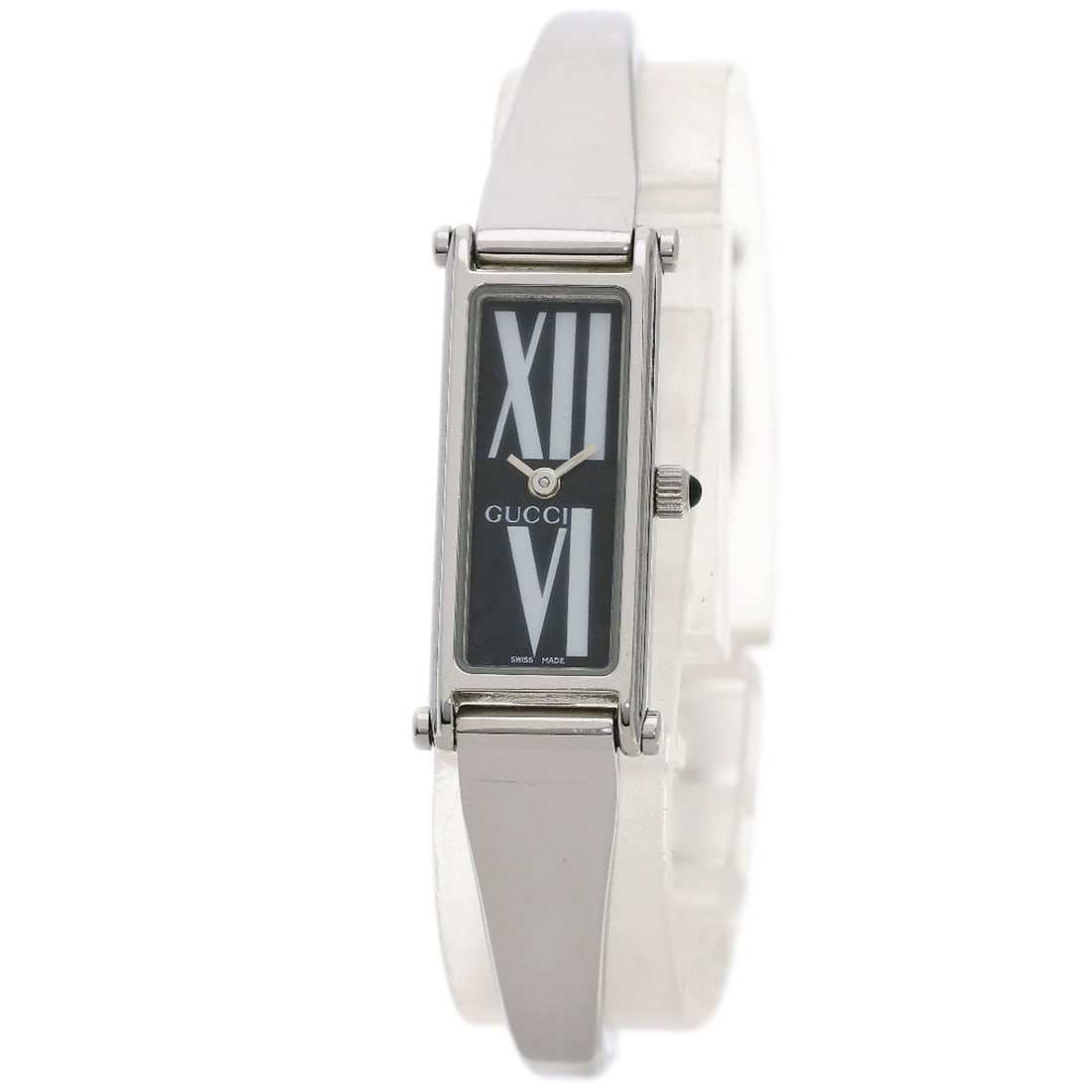 Stainless Steel Watches Stainless Steel: Stainless Steel Watches Stainless Steel Stainless steel watches from GUCCI are known for their sleek design and durability. This particular model features an analog display, quartz movement, and a sil