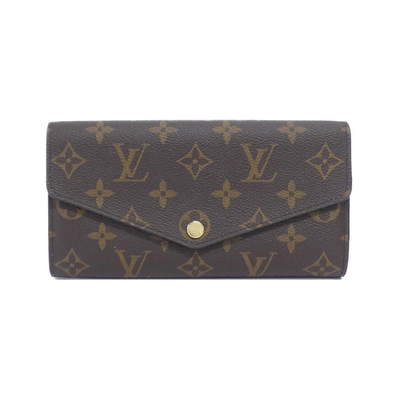 Louis Vuitton Long Wallet (Tri-Fold) Coated Canvas: Louis Vuitton Long Wallet (Tri-Fold) Coated Canvas The Louis Vuitton Long Wallet (Tri-Fold) Coated Canvas boasts a classic tri-fold design with a timeless brown and rose ballerine color combination. M