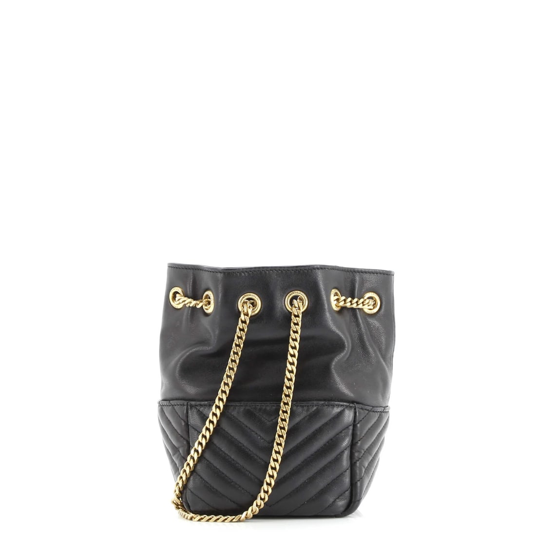 Chevron Leather Mini Bag - 3