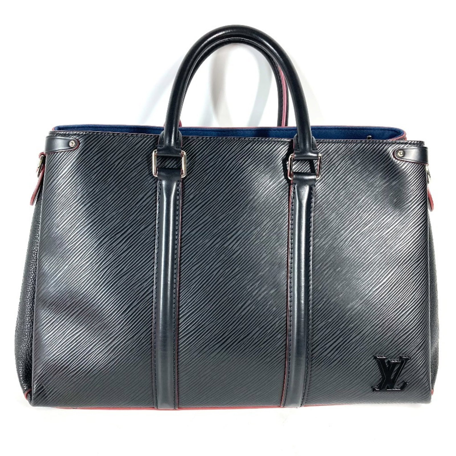 Louis Vuitton Handbag Shoulder Bag Tote Bag Epi Leather: Louis Vuitton Handbag Shoulder Bag Tote Bag Epi Leather This Louis Vuitton Epi Leather shoulder bag features a timeless design with an open outer pocket and a classic bicolor color scheme. Made from h