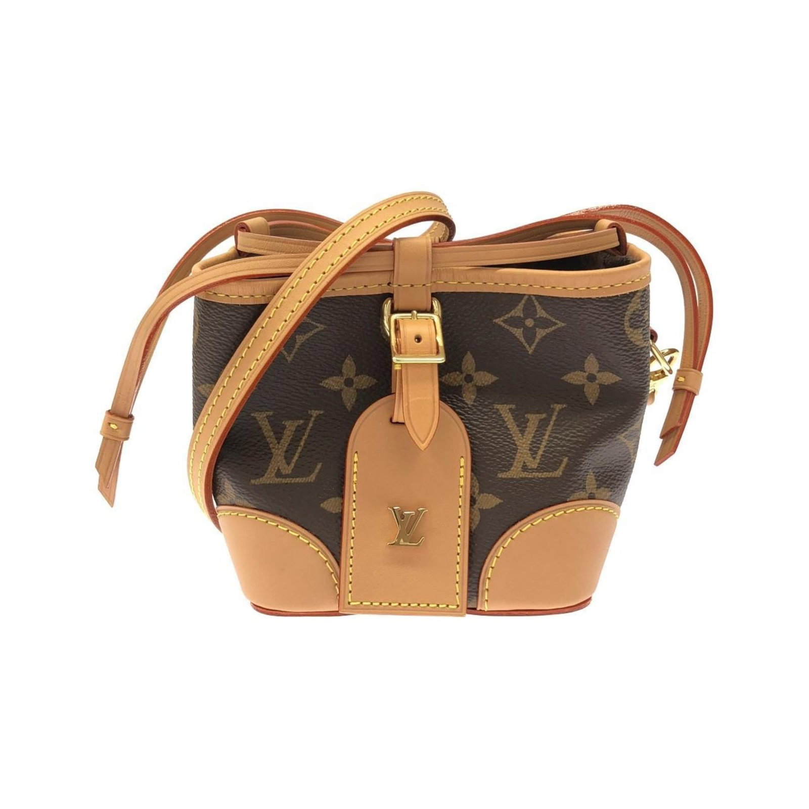 Louis Vuitton Shoulder Bag Coated Canvas: Louis Vuitton Shoulder Bag Coated Canvas The Louis Vuitton Shoulder Bag Coated Canvas boasts its iconic monogram pattern in a timeless Marron hue. With a compact size and coated canvas material, this 