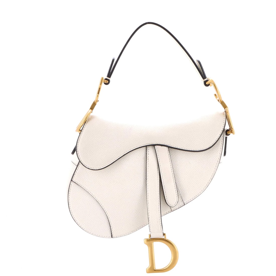 Saddle Bag Dior Christian Mini Leather: Saddle Bag Dior Christian Mini Leather Saddle Bag Dior Christian Mini Leather features a neutral exterior with minor scuffs and edge wear. The interior boasts suede material in a neutral tone,