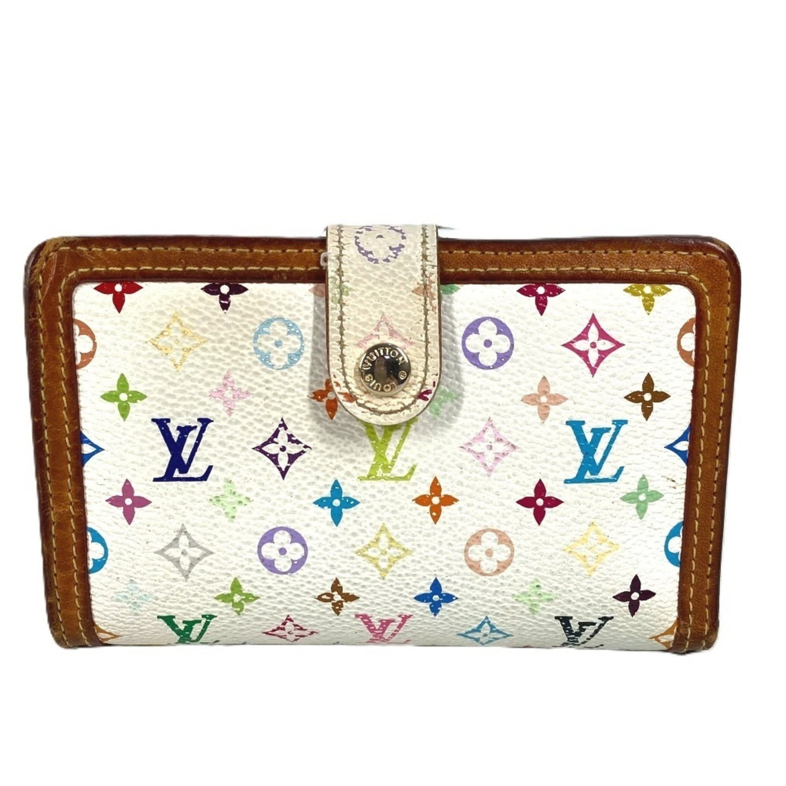 Louis Vuitton Wallet (Bi-Fold) Monogram Multicolore: Louis Vuitton Wallet (Bi-Fold) Monogram Multicolore The Louis Vuitton Wallet (Bi-Fold) Monogram Multicolore features a striking multicolored design with iconic monogram patterns in white. With its cla