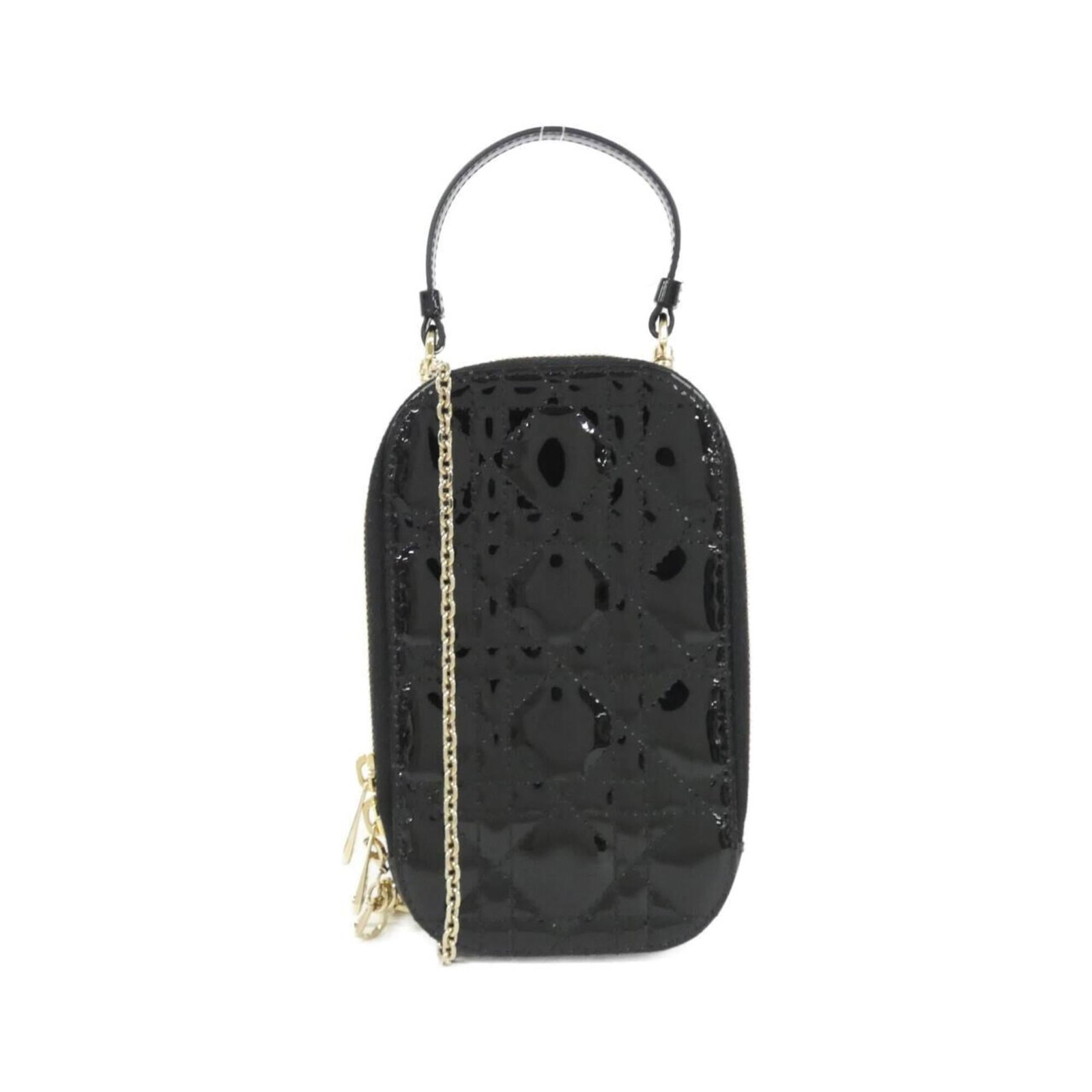 Christian Dior Handbag Shoulder Bag Leather: Christian Dior Handbag Shoulder Bag Leather The Christian Dior Handbag Shoulder Bag Leather boasts sleek black leather and gold hardware, exuding timeless sophistication. With its sturdy 120cm strap