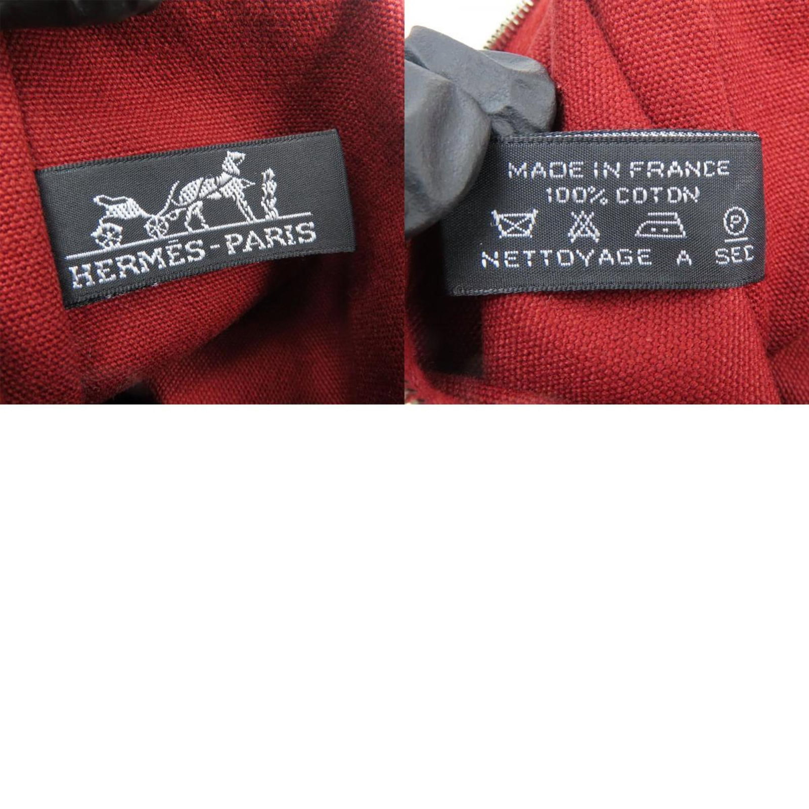 Hermes Pouch Cotton Leather - 10