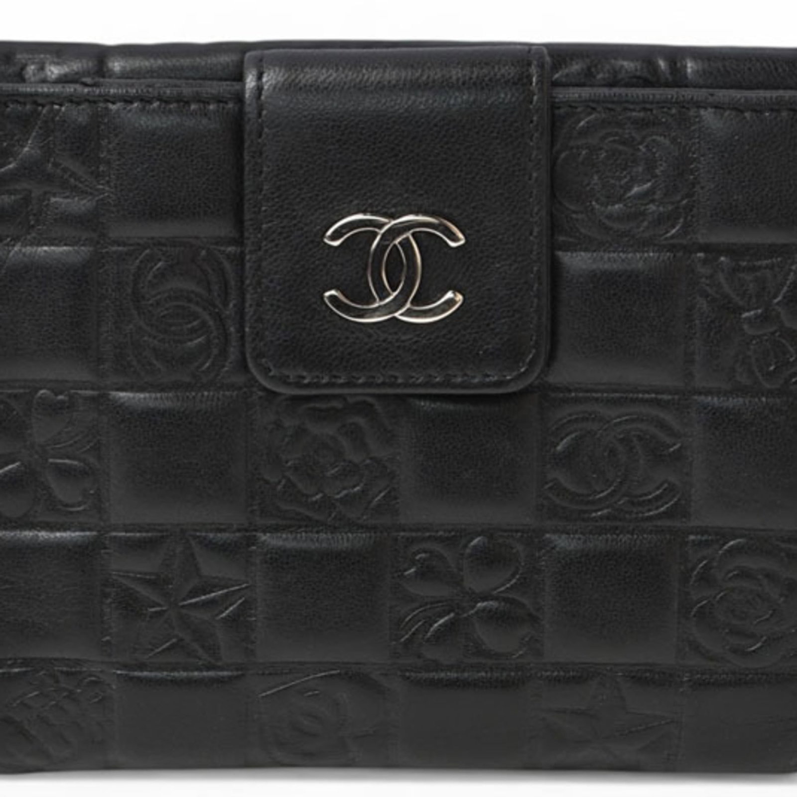 Chanel Wallet (Bi-Fold) Leather: Chanel Wallet (Bi-Fold) Leather This classic Chanel bi-fold leather wallet features timeless design and premium materials. With its sleek black finish and compact size, it's perfect for everyday use.