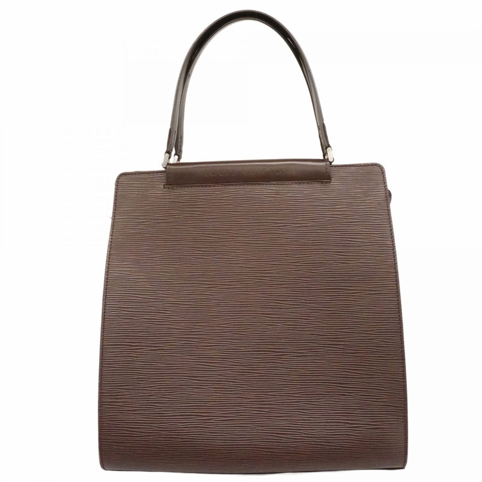 Louis Vuitton Handbag: Louis Vuitton Handbag Used Louis Vuitton Handbag in Mocha Color. This classic bag features a timeless design with a size of 28cm x 27.5cm x 11cm and a distressed condition with traces of usage,