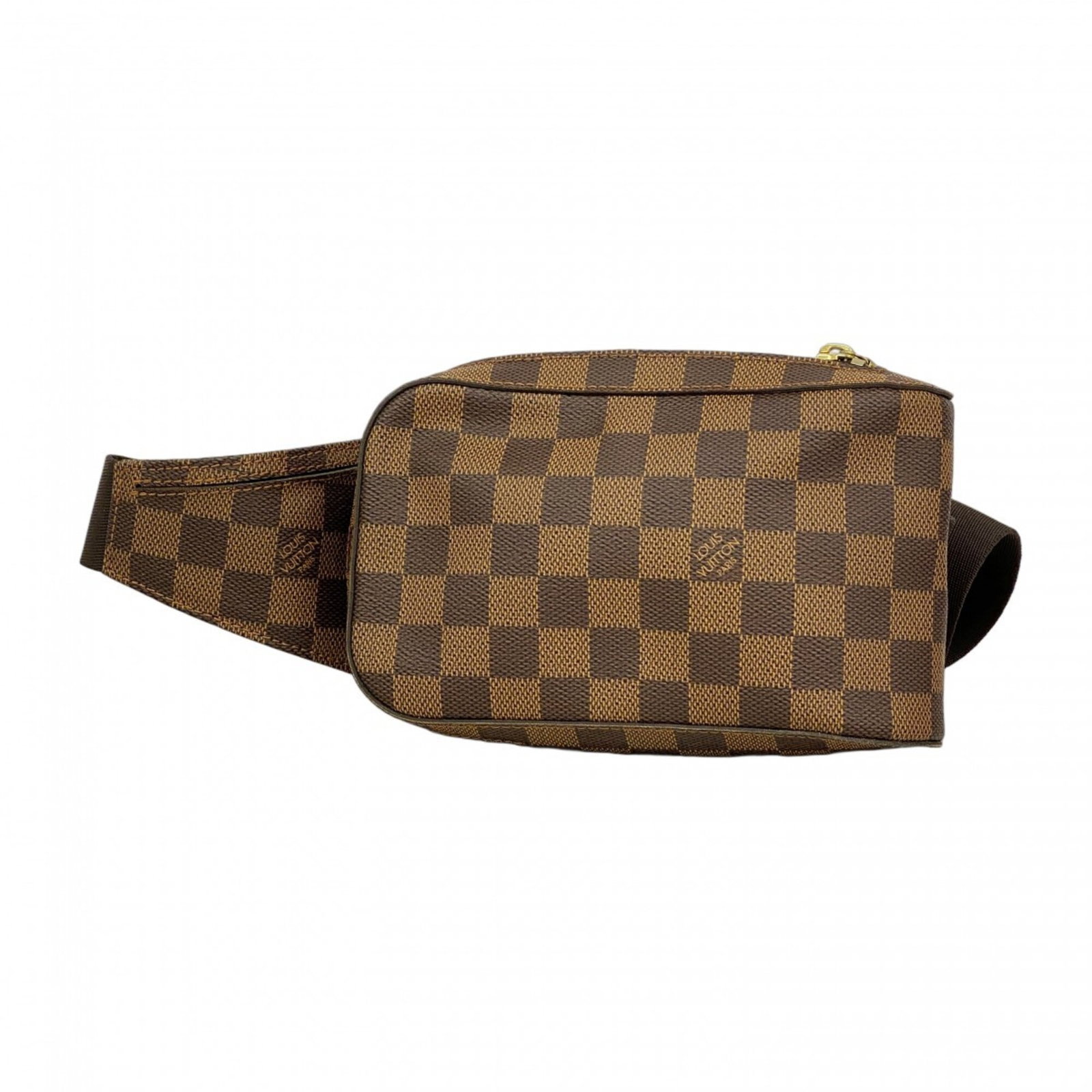 Louis Vuitton Sling Bag: Louis Vuitton Sling Bag This Louis Vuitton sling bag boasts its classic Ebene color and timeless design. With a compact size of 11.5cm x 20cm x 5cm, it's perfect for carrying the essentials in style. 