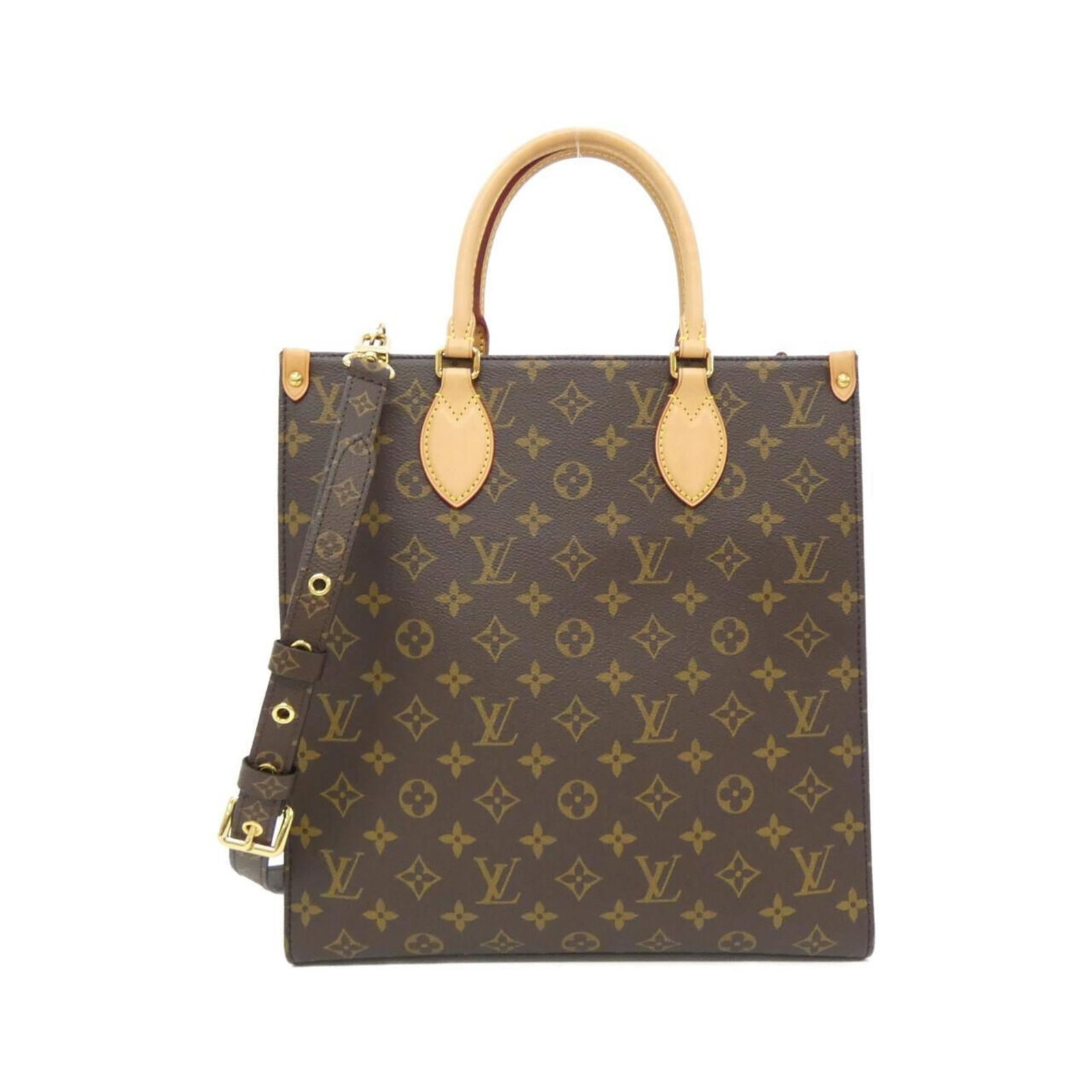 Louis Vuitton Handbag Coated Canvas: Louis Vuitton Handbag Coated Canvas The Louis Vuitton Handbag Coated Canvas features a timeless design with gold hardware and a classic maroon color. With its sturdy coated canvas material and adjusta