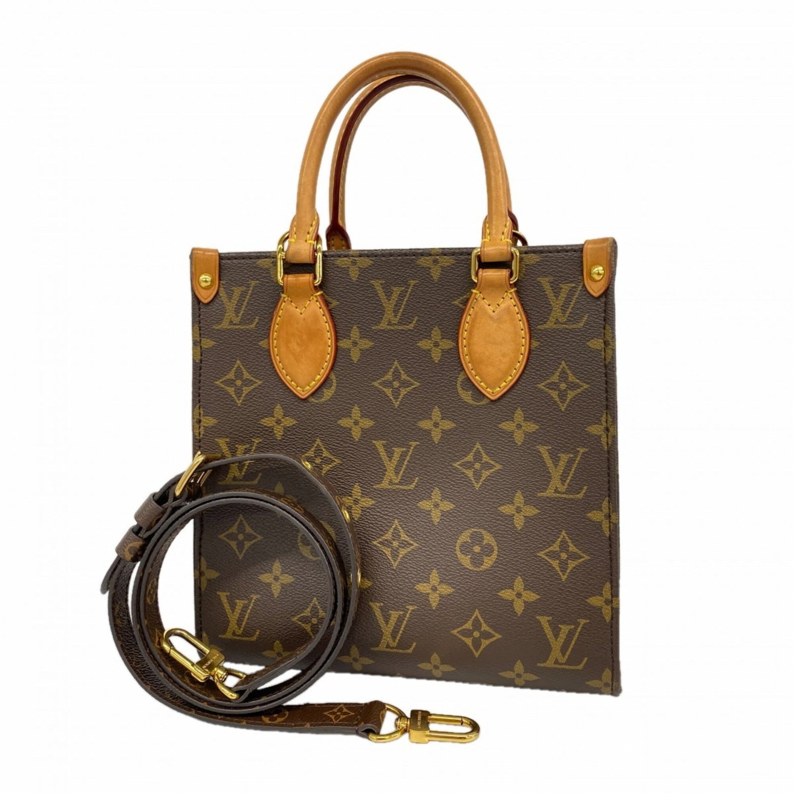 Louis Vuitton Tote Bag: Louis Vuitton Tote Bag Brown Louis Vuitton Tote Bag for Women. This used tote bag features a classic design with a brown finish and measures 22cm x 21cm x 9cm. With traces of usage visible, including 