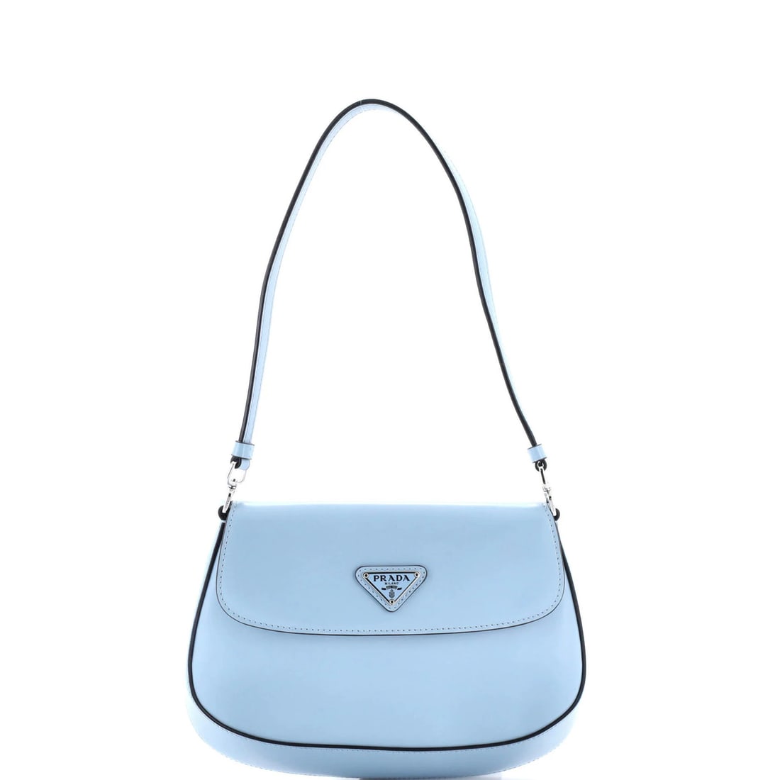 Small Spazzolato Leather Flap Cleo Bag Prada (1 of 5)