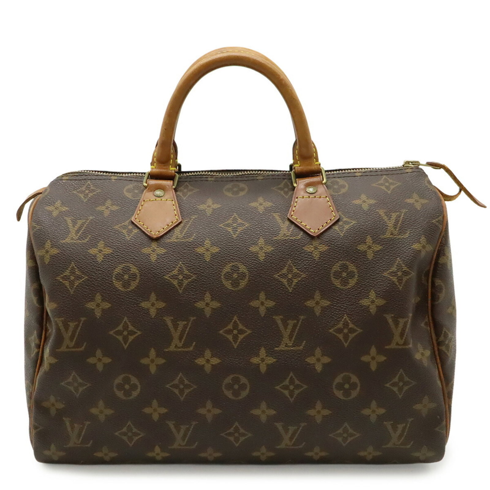Louis Vuitton Handbag Monogram: Louis Vuitton Handbag Monogram Brown Louis Vuitton Monogram Handbag for Women and Men. This used handbag features the iconic monogram pattern in brown, with some traces of usage visible. Despite showi