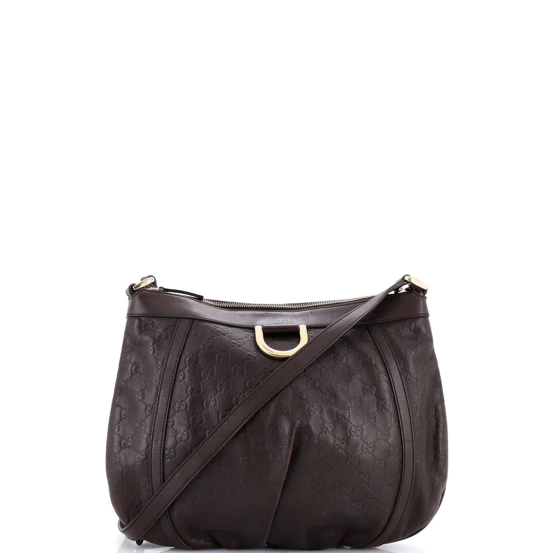 Gucci D Ring Messenger Bag Leather Large Guccissima (1 of 5)