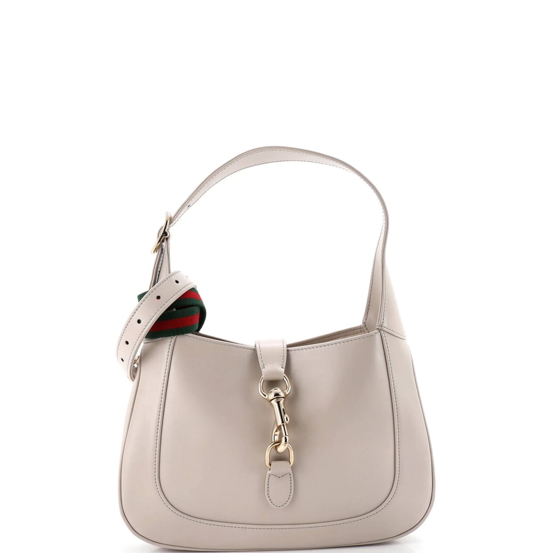 Hobo Gucci Small Jackie Leather 1961: Hobo Gucci Small Jackie Leather 1961 Small Jackie Leather Hobo from Gucci's iconic 1961 collection features neutral exterior leather and microfiber interior. With its classic design and gold
