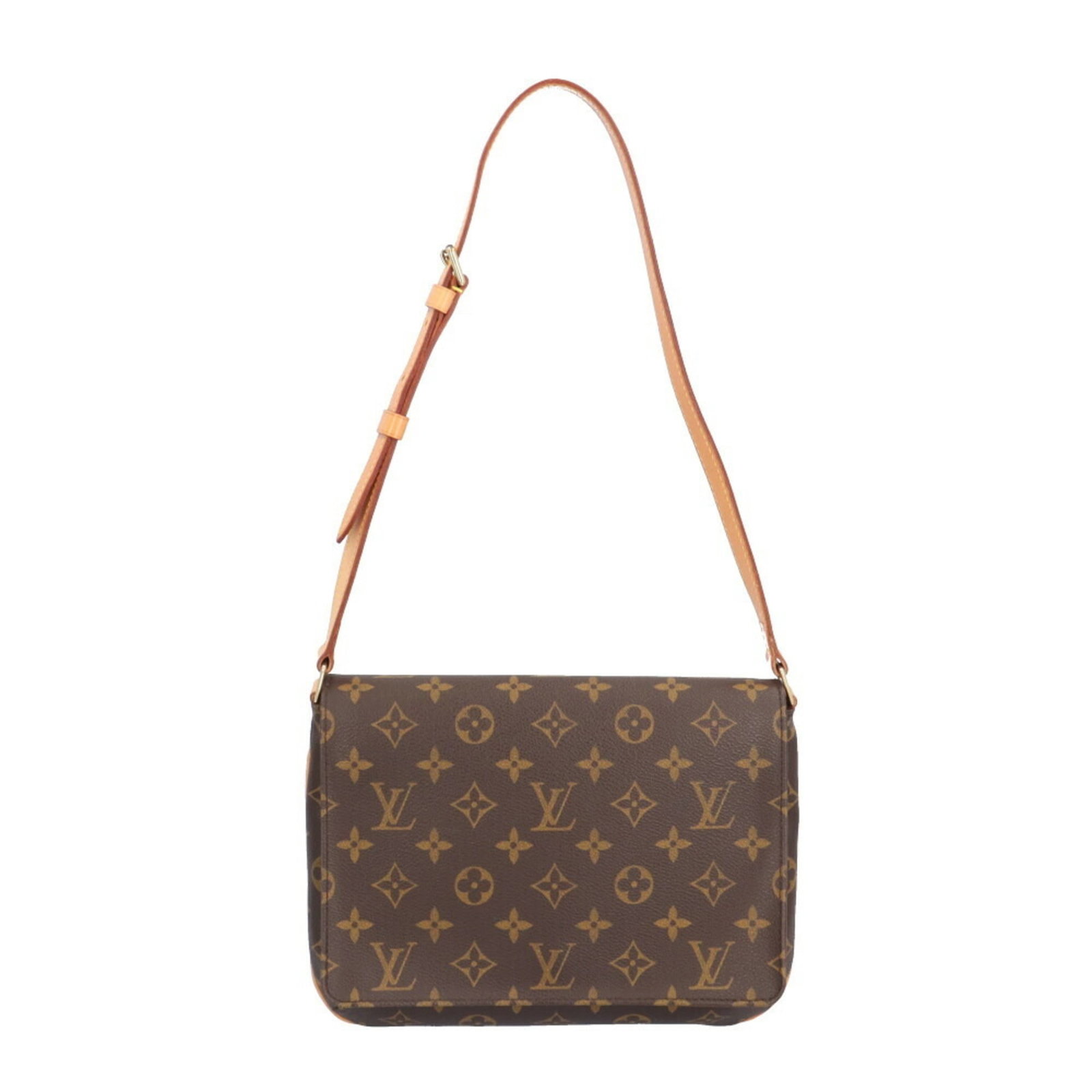 Louis Vuitton Shoulder Bag Monogram Canvas: Louis Vuitton Shoulder Bag Monogram Canvas Brown Monogram Canvas Louis Vuitton Shoulder Bag with Traces of Usage. This pre-owned shoulder bag features iconic monogram canvas and has a classic brown