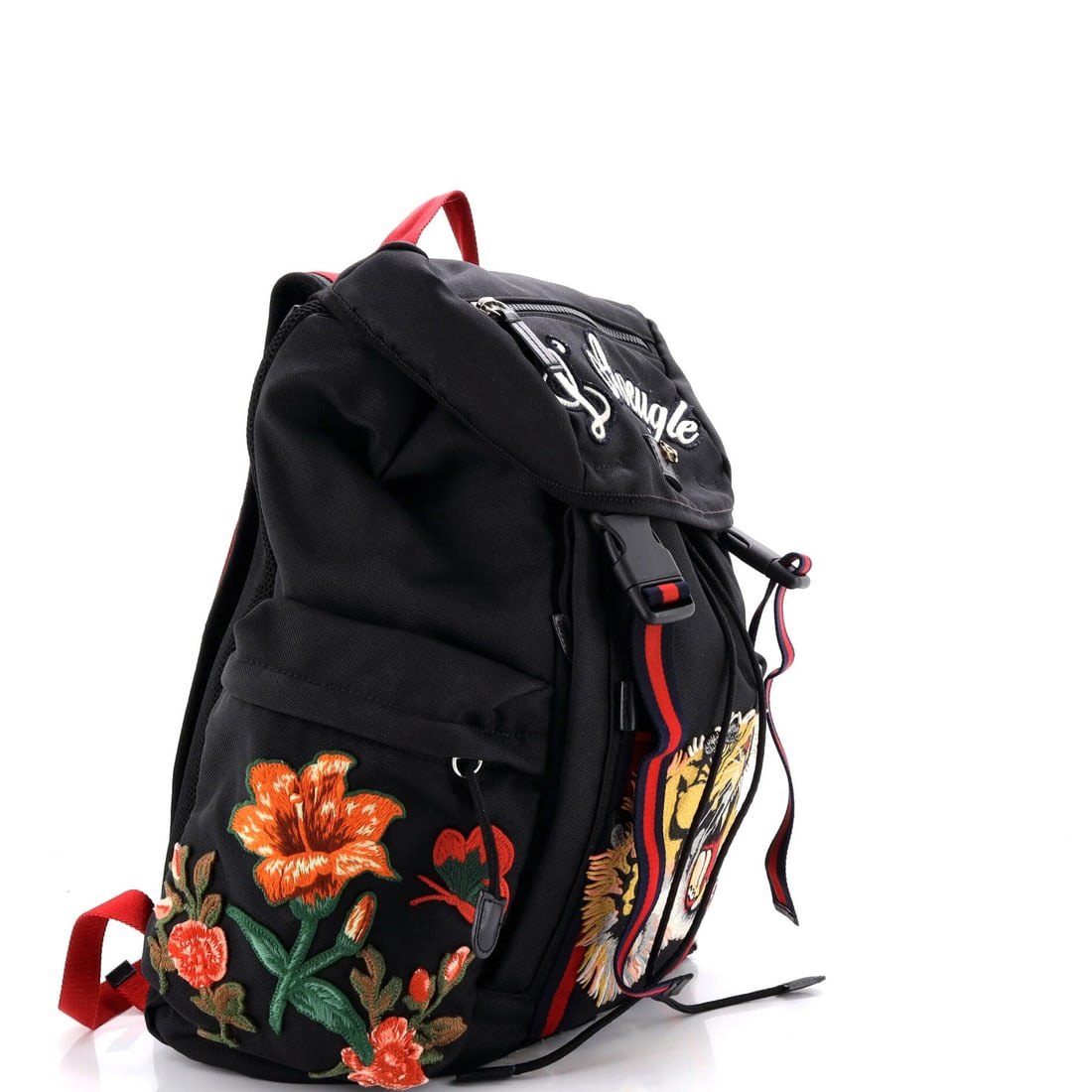 Strict rules use only gucci techpack backpack embroidered techno canvas - 2