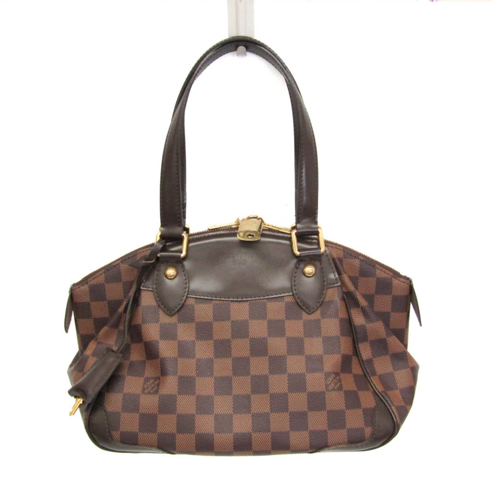 Louis Vuitton Shoulder Bag Damier Canvas: Louis Vuitton Shoulder Bag Damier Canvas The Louis Vuitton Shoulder Bag in Damier Canvas boasts a classic design with a timeless Ebene color. This pre-owned bag features a sturdy zipper closure and