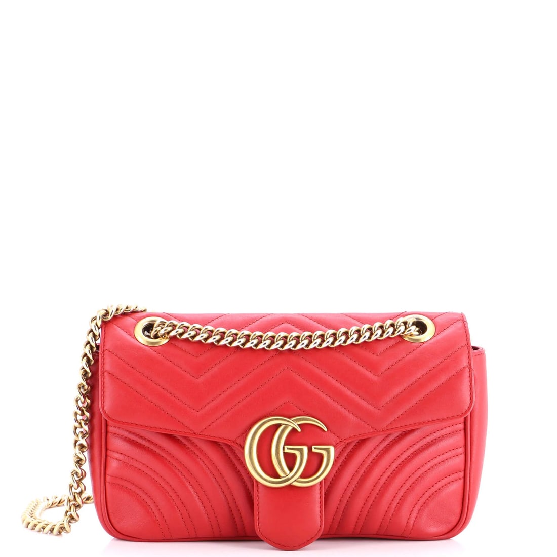 Gucci GG Marmott Flap Matelasse Leather Bag Medium (1 of 6)