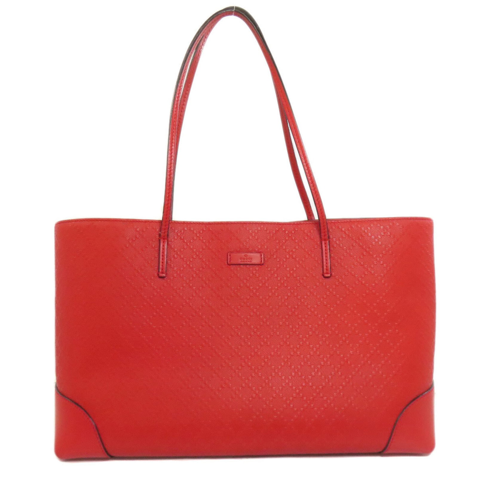 Gucci Tote Bag Leather: Gucci Tote Bag Leather Gucci Tote Bag Leather in Red - A stylish and functional accessory with a rich red leather finish. The tote bag measures 25cm x 38cm x 14.5cm and features traces of usage,