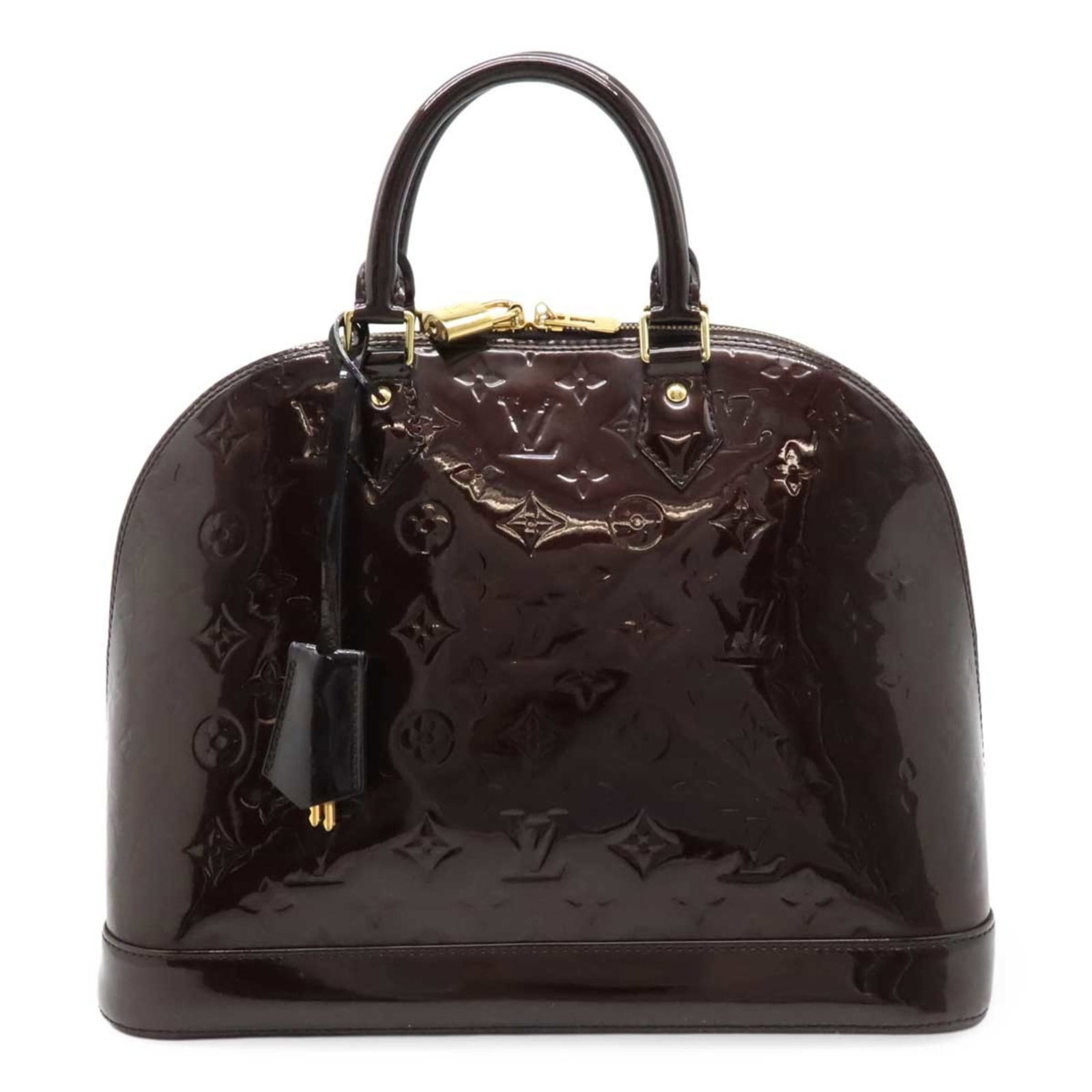 Louis Vuitton Handbag Monogram Vernis: Louis Vuitton Handbag Monogram Vernis Monogram Vernis handbag with Amarante color, featuring an open inner pocket and classic design. Made from high-quality Monogram Vernis material, this Louis