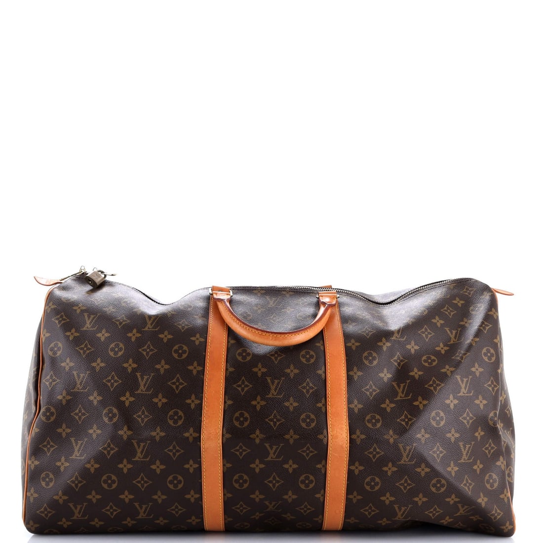 Keepall Bag Canvas Monogram 60 Louis Vuitton: Keepall Bag Canvas Monogram 60 Louis Vuitton The Louis Vuitton Keepall Bag Canvas Monogram 60 features a classic brown canvas exterior with gold hardware and a timeless monogram pattern. With its spac