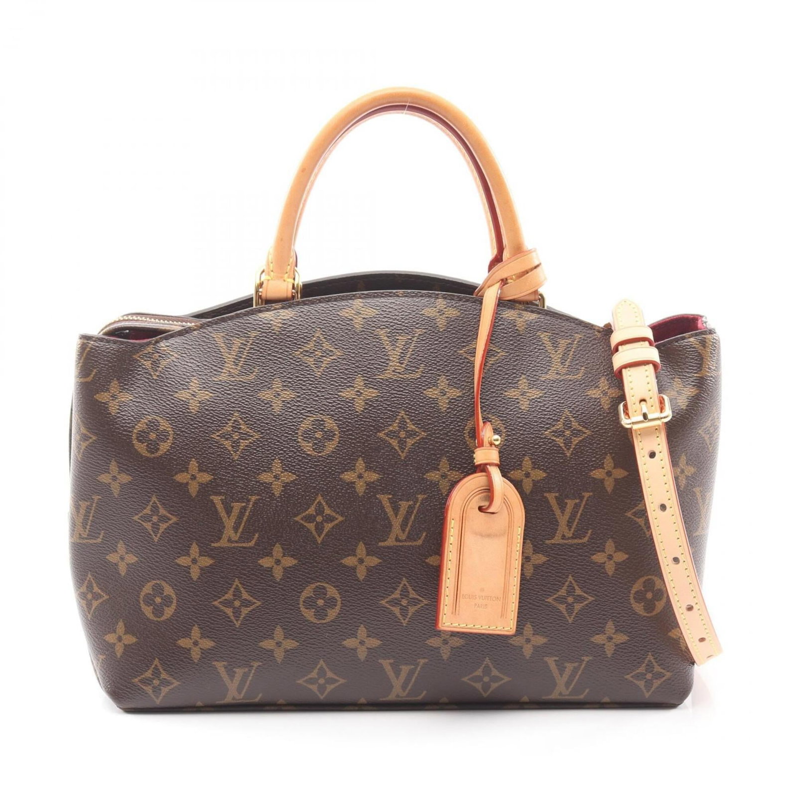 Louis Vuitton Handbag Pvc Leather: Louis Vuitton Handbag Pvc Leather This Louis Vuitton handbag features a unique blend of Pvc and leather materials in its construction. The brown color and classic design make it a stylish accessory fo