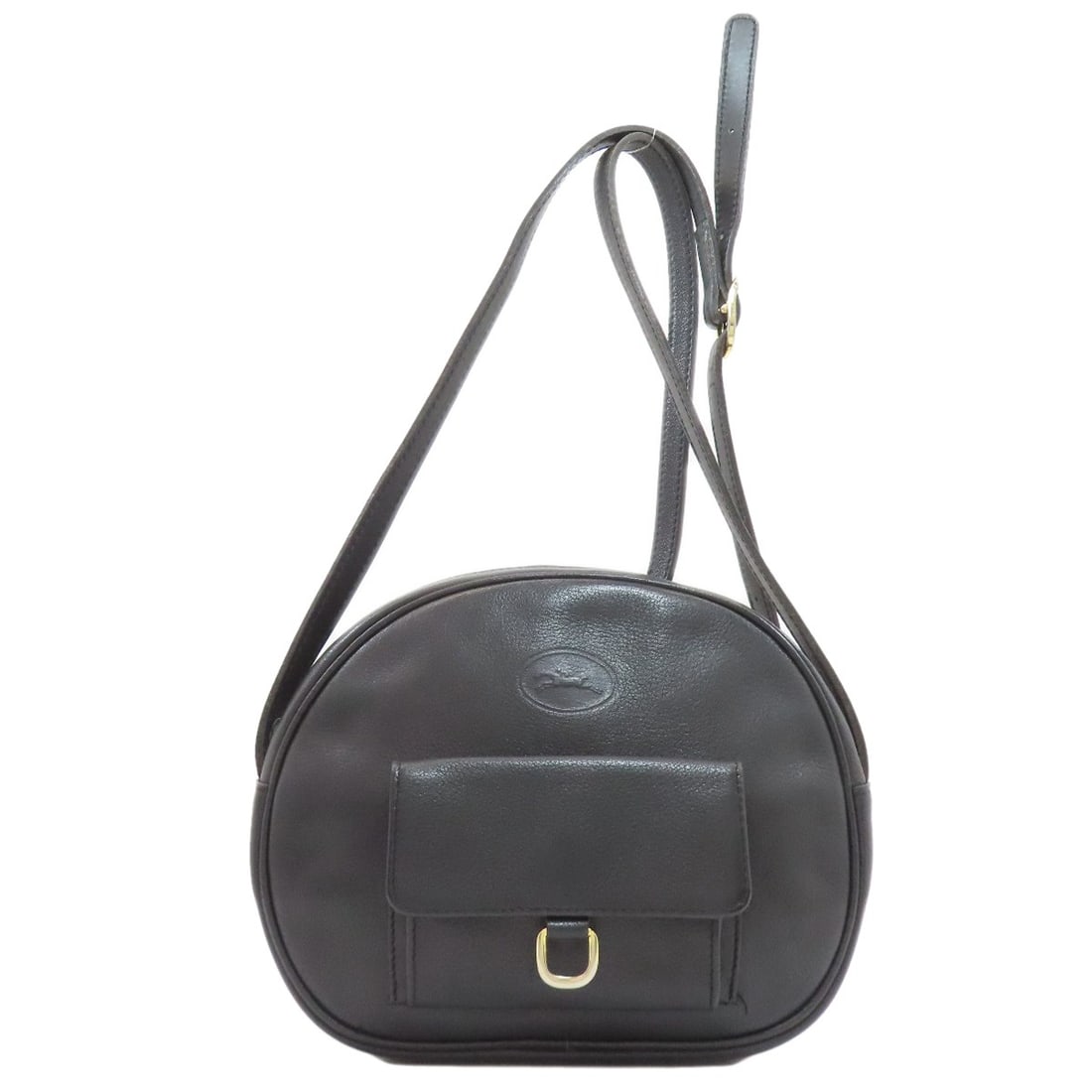 Shoulder Bag Leather Longchamp Logo: Shoulder Bag Leather Longchamp Logo Black Leather Longchamp Logo Shoulder Bag. Made from high-quality leather, this shoulder bag features the iconic Longchamp logo on its exterior. A timeless and