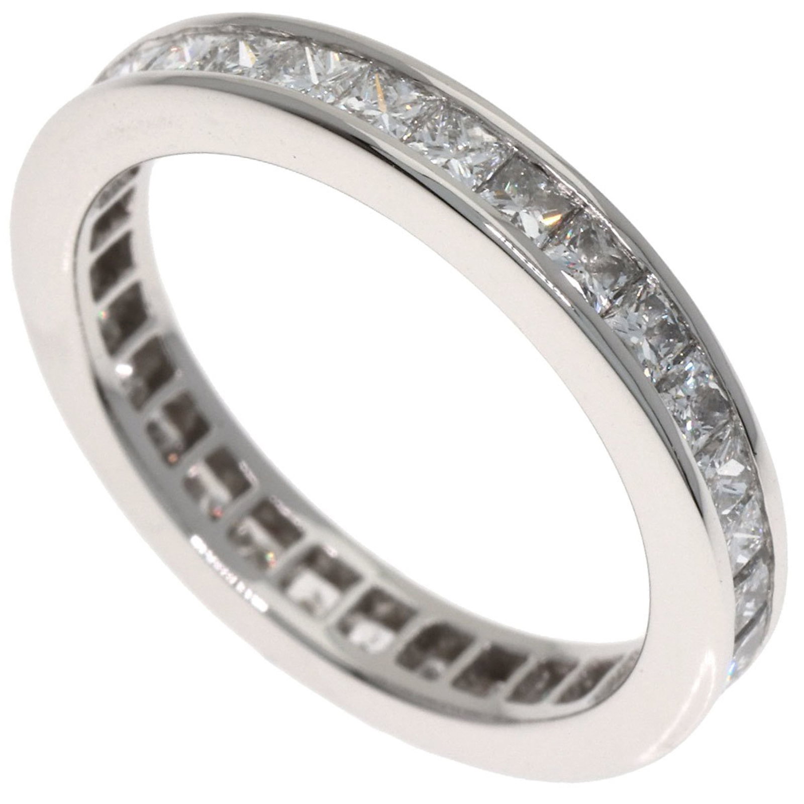 Harry Winston Band Ring Platinum 950: Harry Winston Band Ring Platinum 950 Platinum band ring from Harry Winston featuring a diamond stone. This 5.5 US size ring boasts a slender 3.1mm width and weighs 4.4g, showcasing a delicate yet eleg
