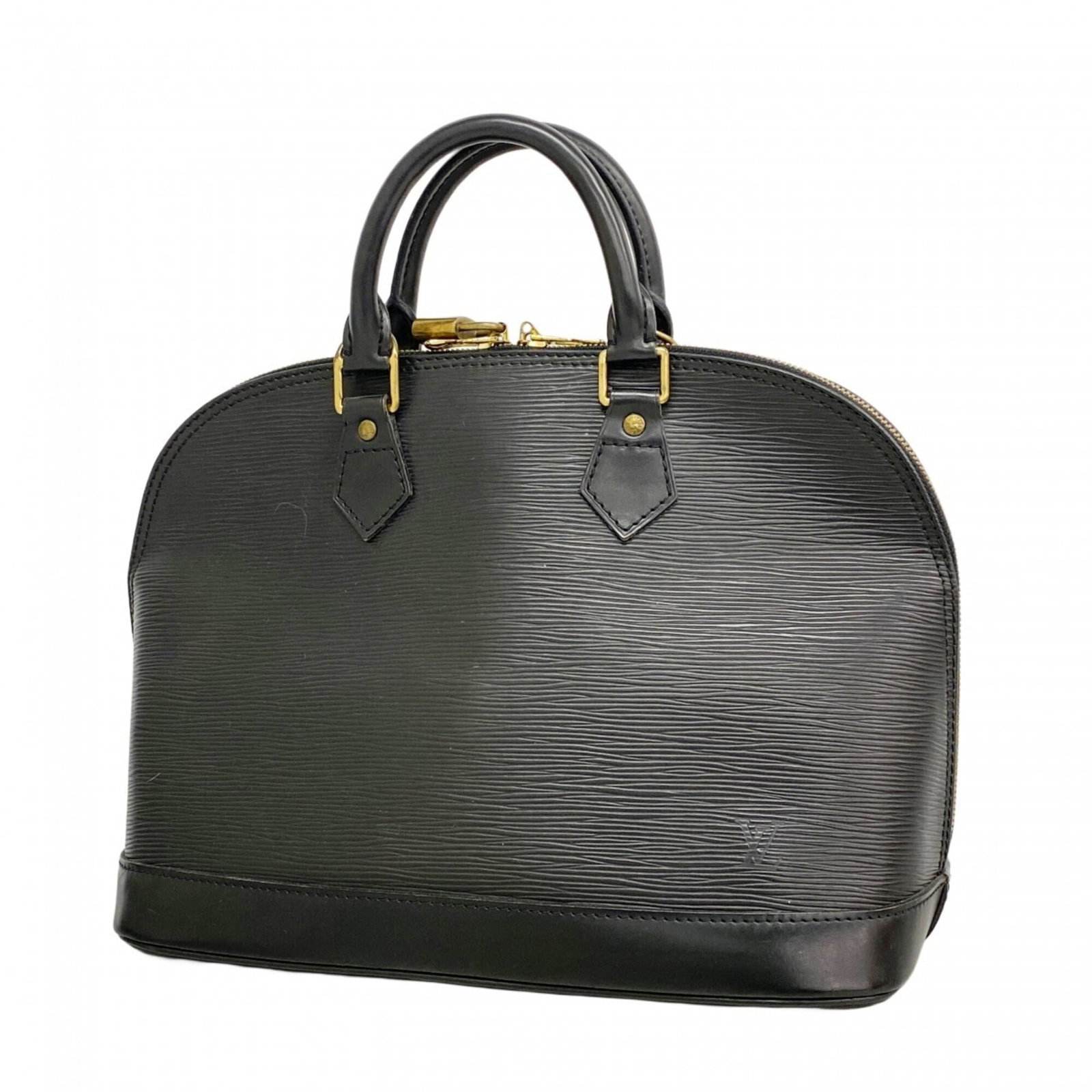 Louis Vuitton Handbag: Louis Vuitton Handbag Used Louis Vuitton Handbag in Noir color with Traces of usage and scratches/dirt. The bag measures 24cm x 31cm x 17cm and has been generally well-maintained despite showing