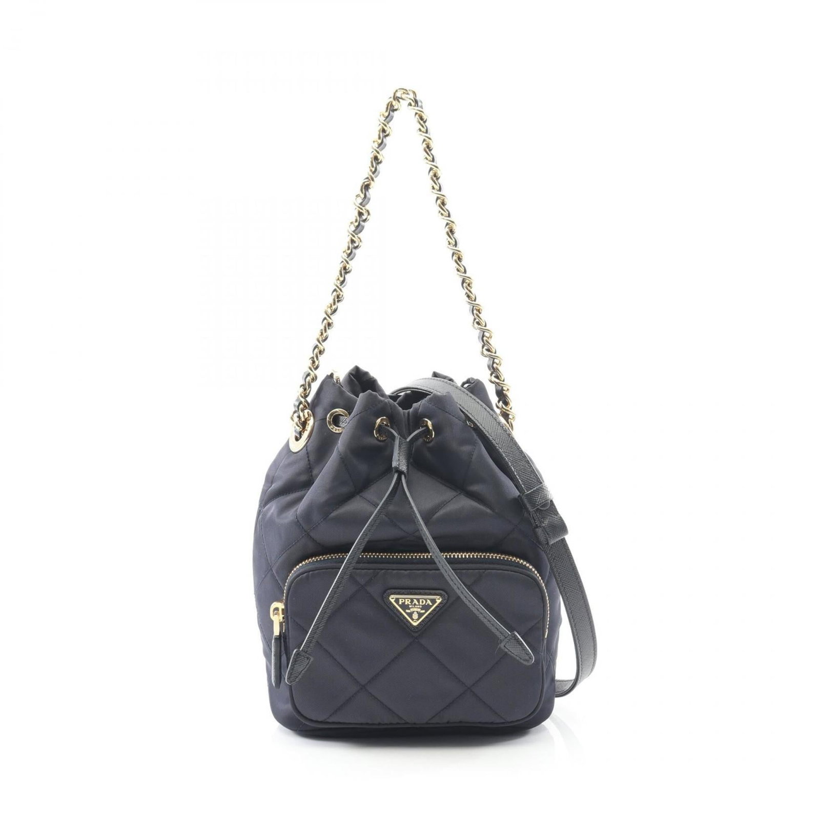 Prada Handbag Nylon Saffiano: Prada Handbag Nylon Saffiano Navy Prada Handbag Nylon Saffiano - A versatile and stylish accessory in excellent condition. This used handbag features a durable nylon saffiano material and boasts a cla