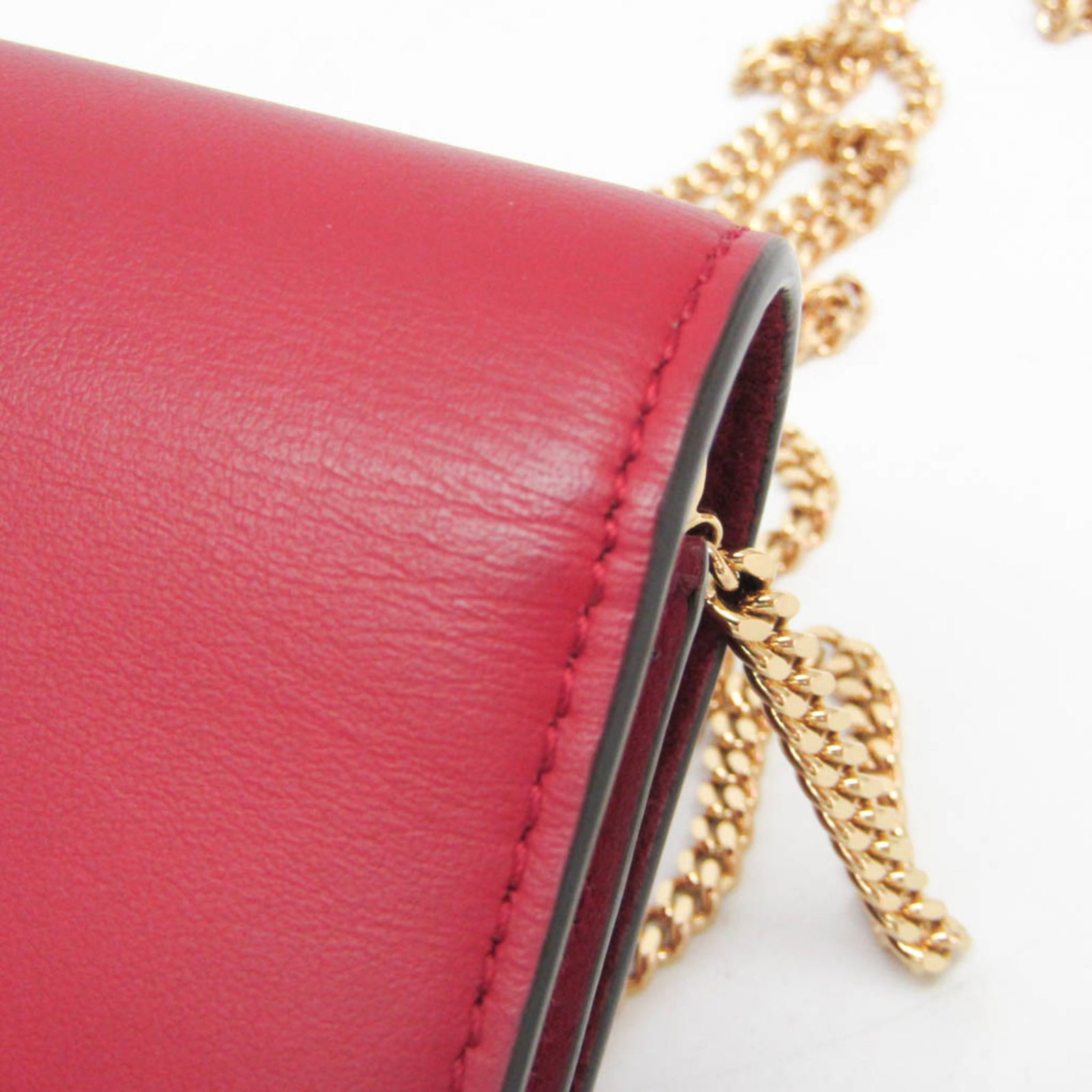 Fendi Chain/Shoulder Wallet Leather - 10